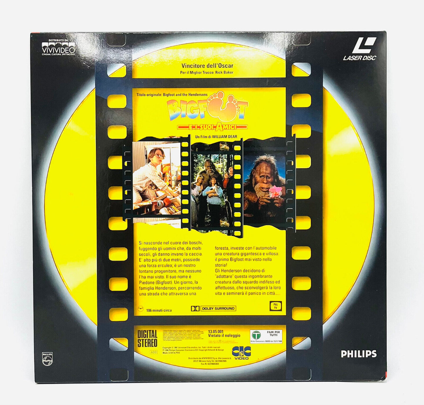 EBOND Bigfoot E I Suoi Amici - Laser Disc Pal