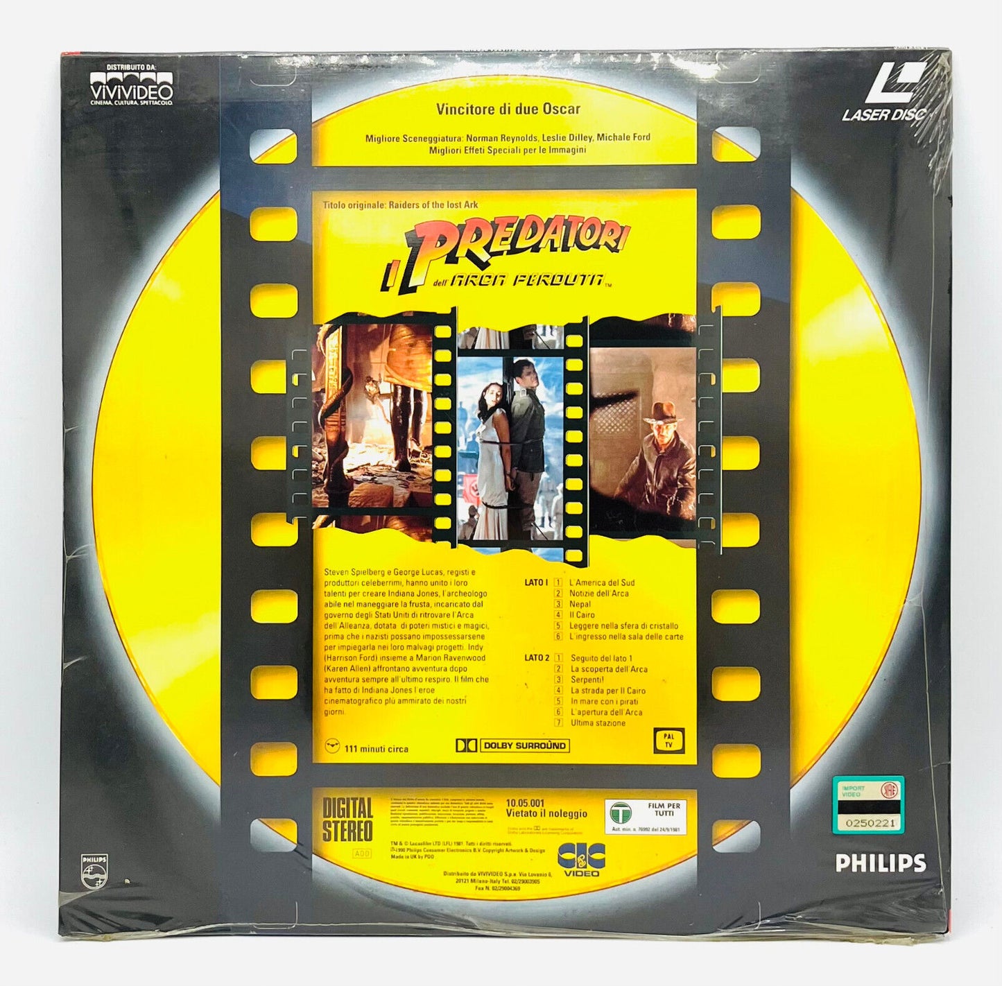 EBOND I Predatori Dell'arca Perduta - Laser Disc Pal