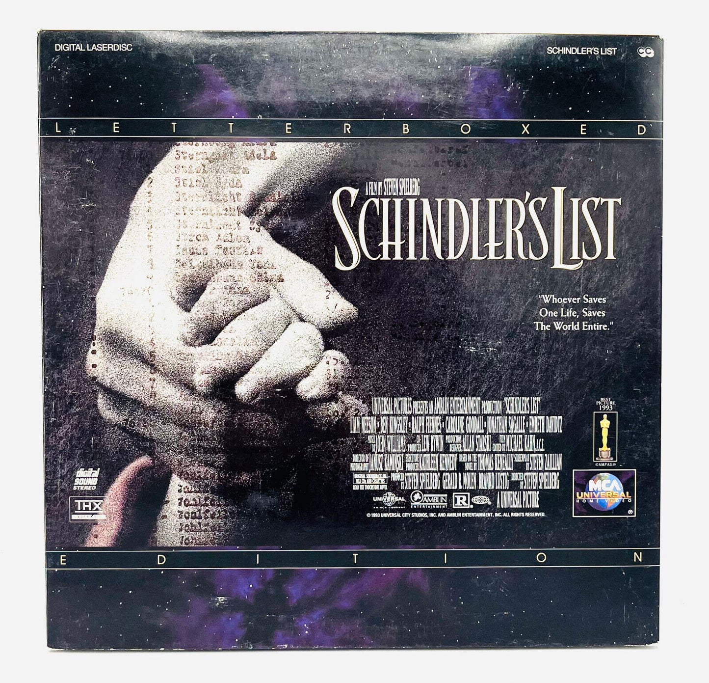 EBOND Schindler's List - Laser Disc Ntsc