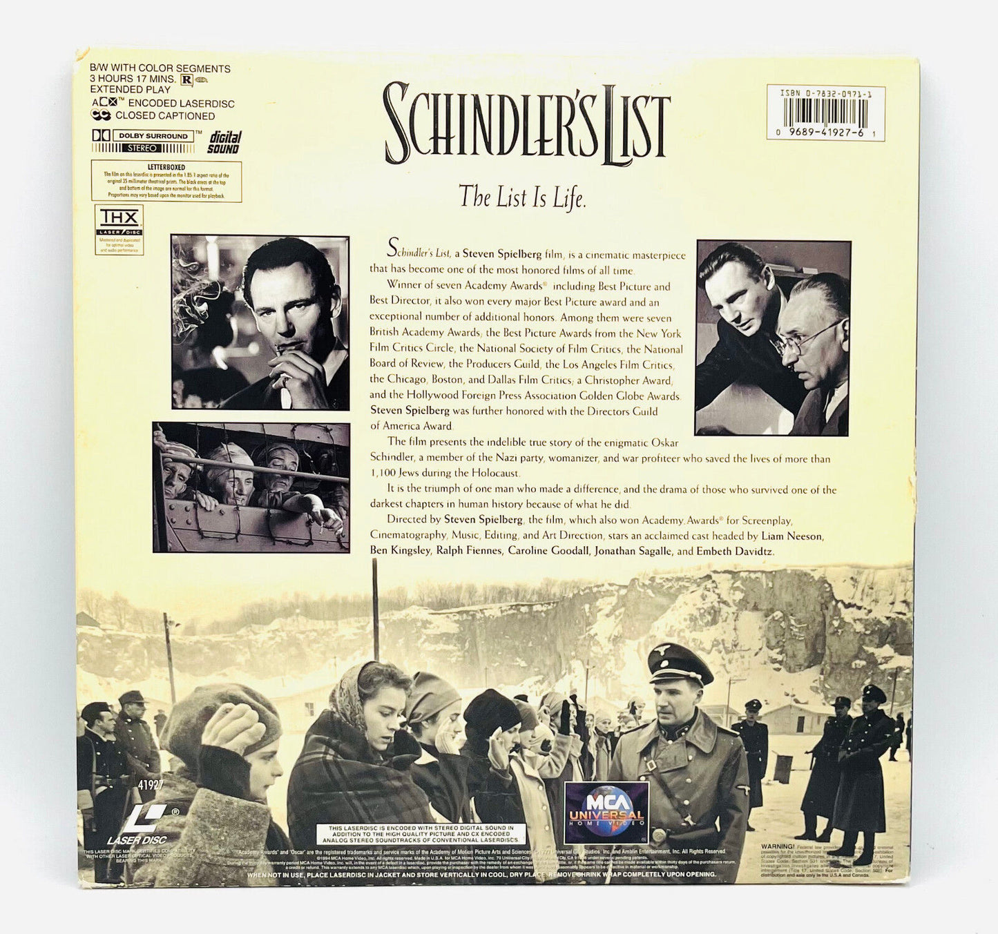 EBOND Schindler's List - Laser Disc Ntsc