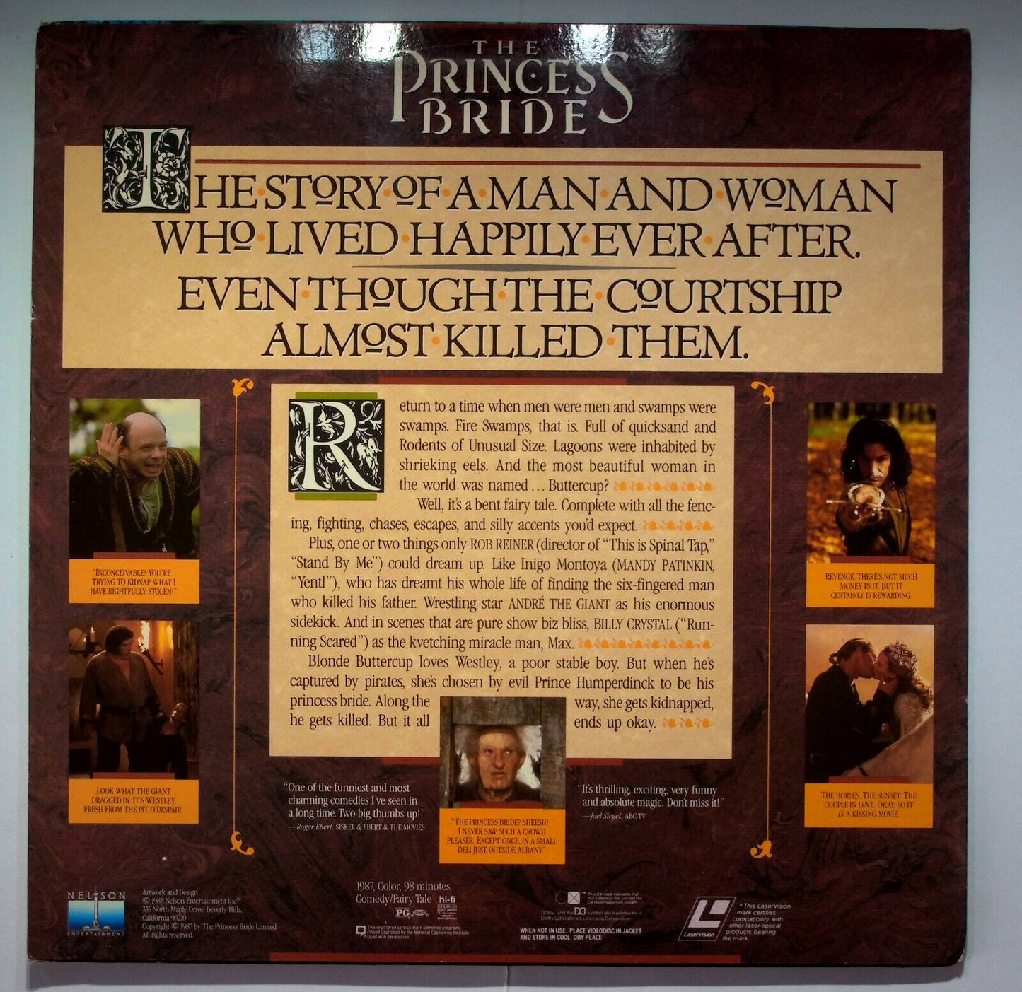 EBOND The Princess Bride - Uk Laser Disc Ntsc