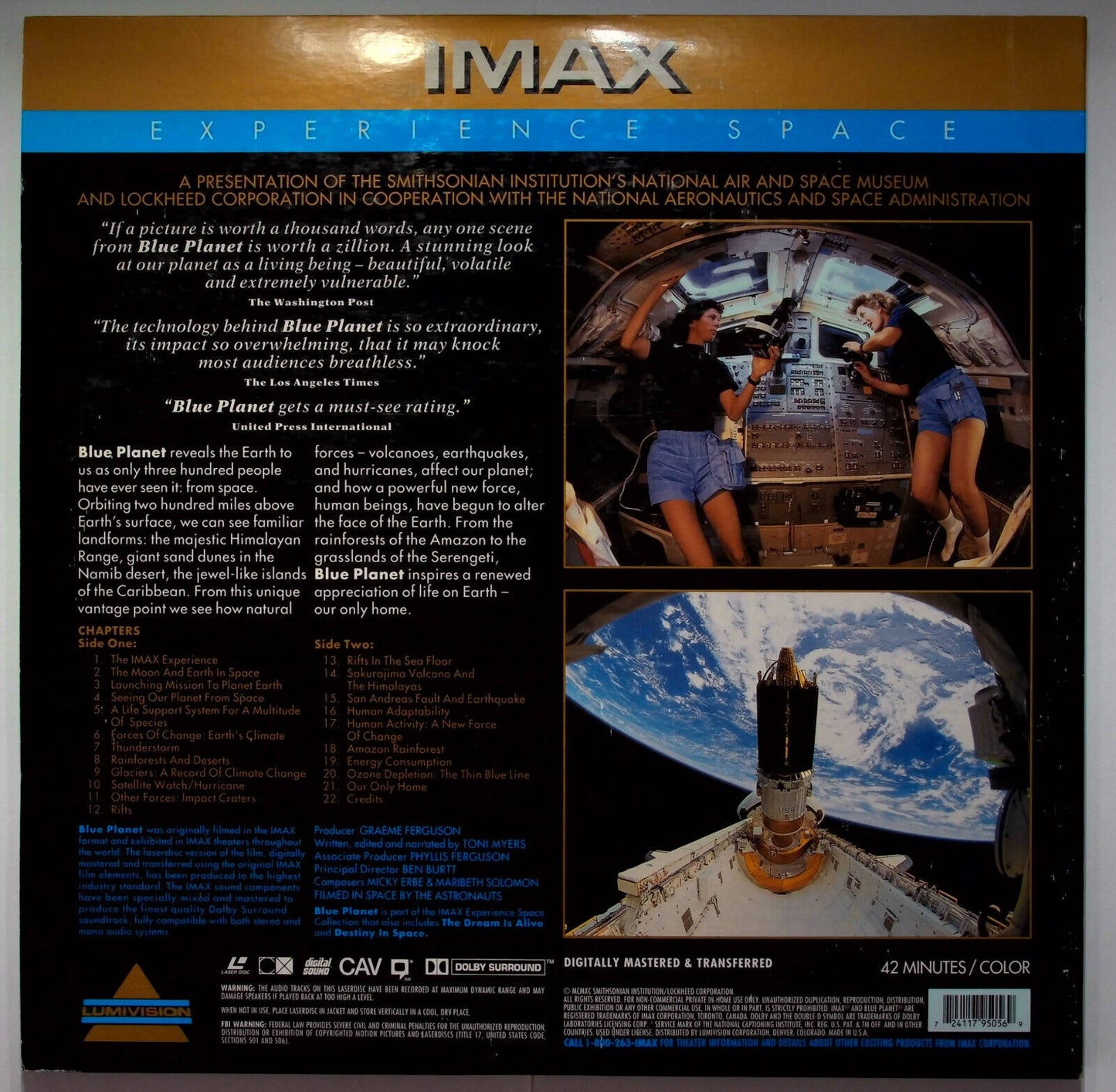 EBOND Blue Planet - Uk Laser Disc Ntsc
