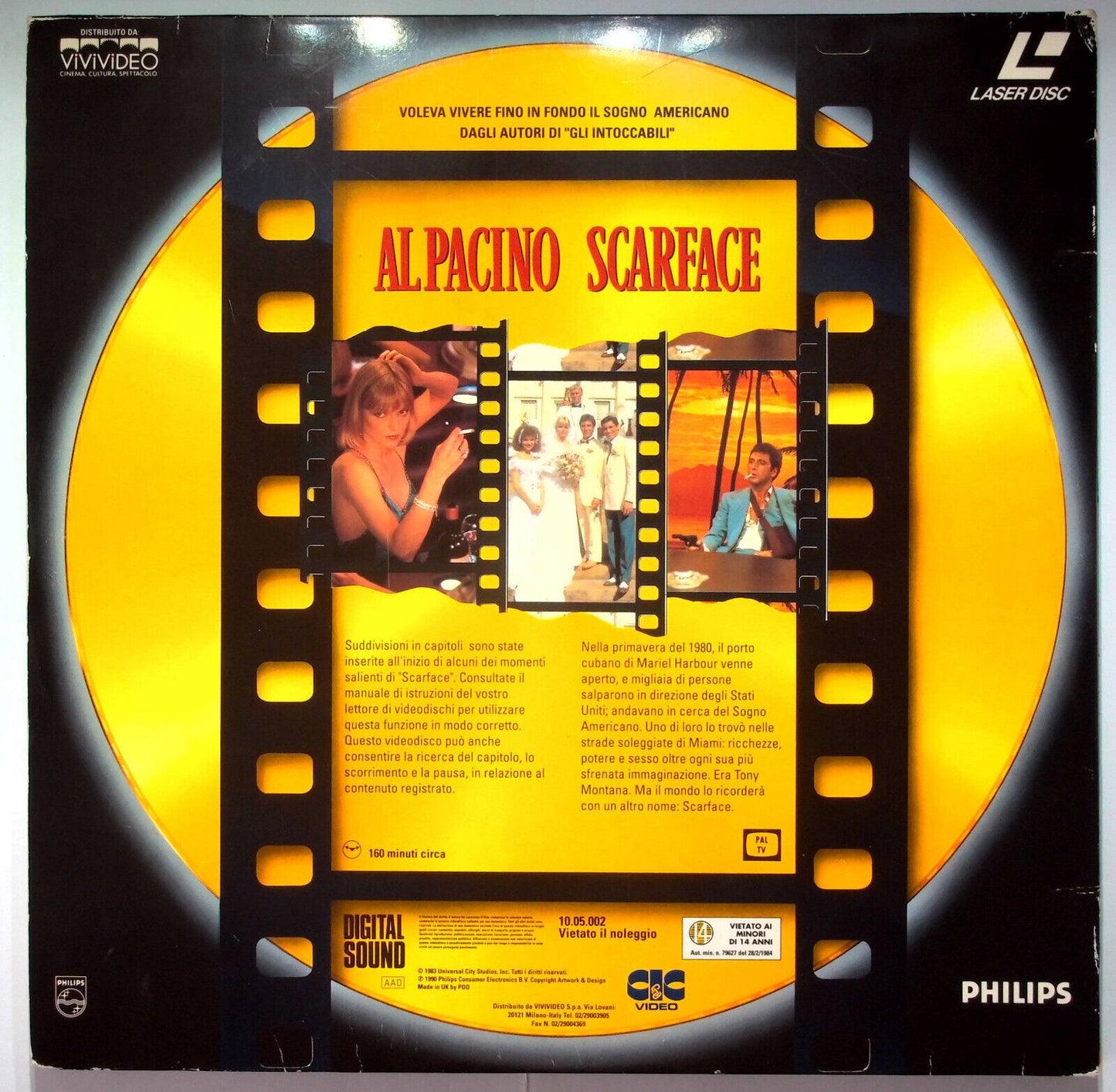 EBOND Al Pacino Scarface - 2 Dischi - Laser Disc Pal