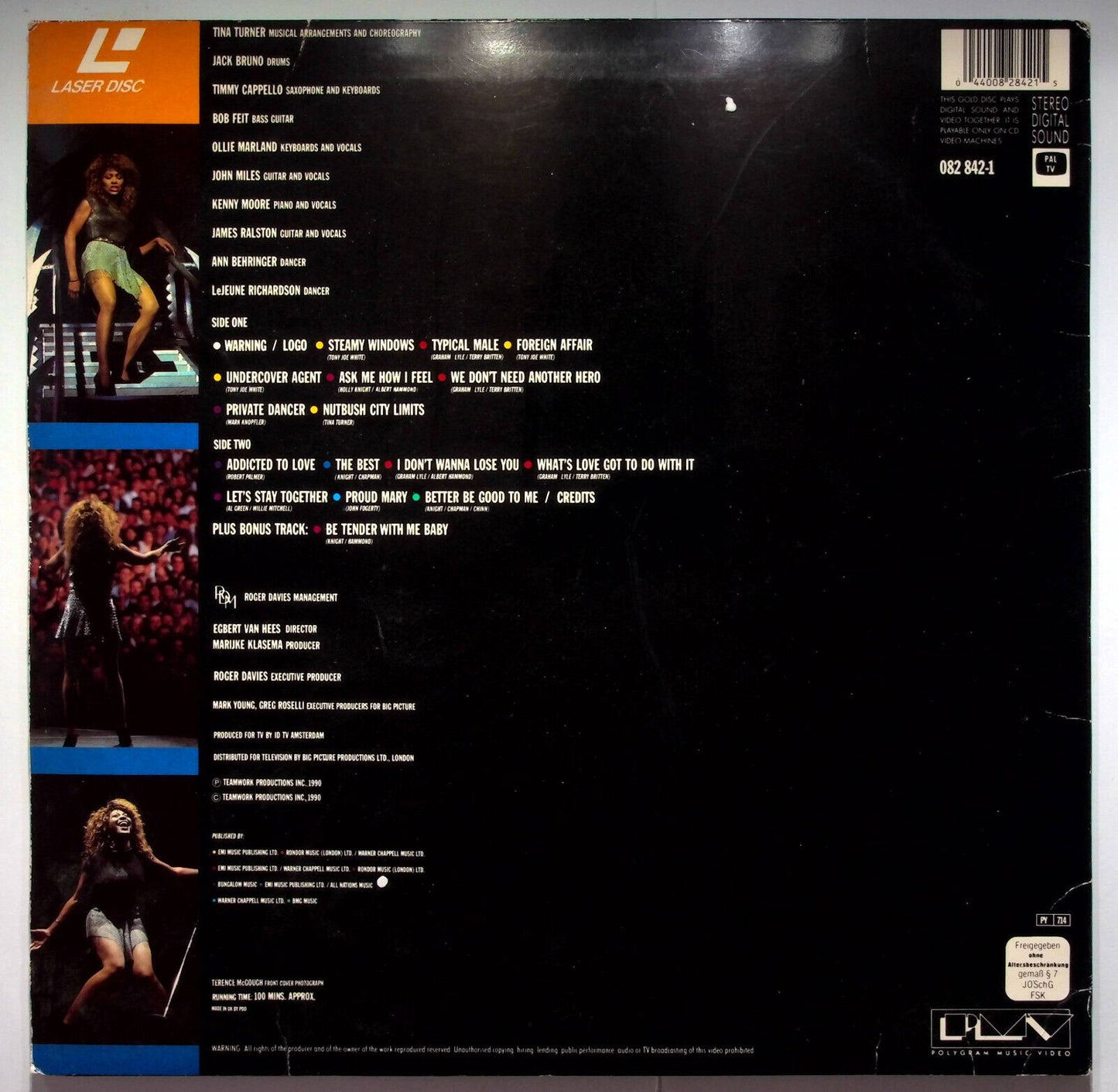 EBOND Tina Turner - Do You Want Some Action- Live Barcelona 1990  Laser Disc Pal