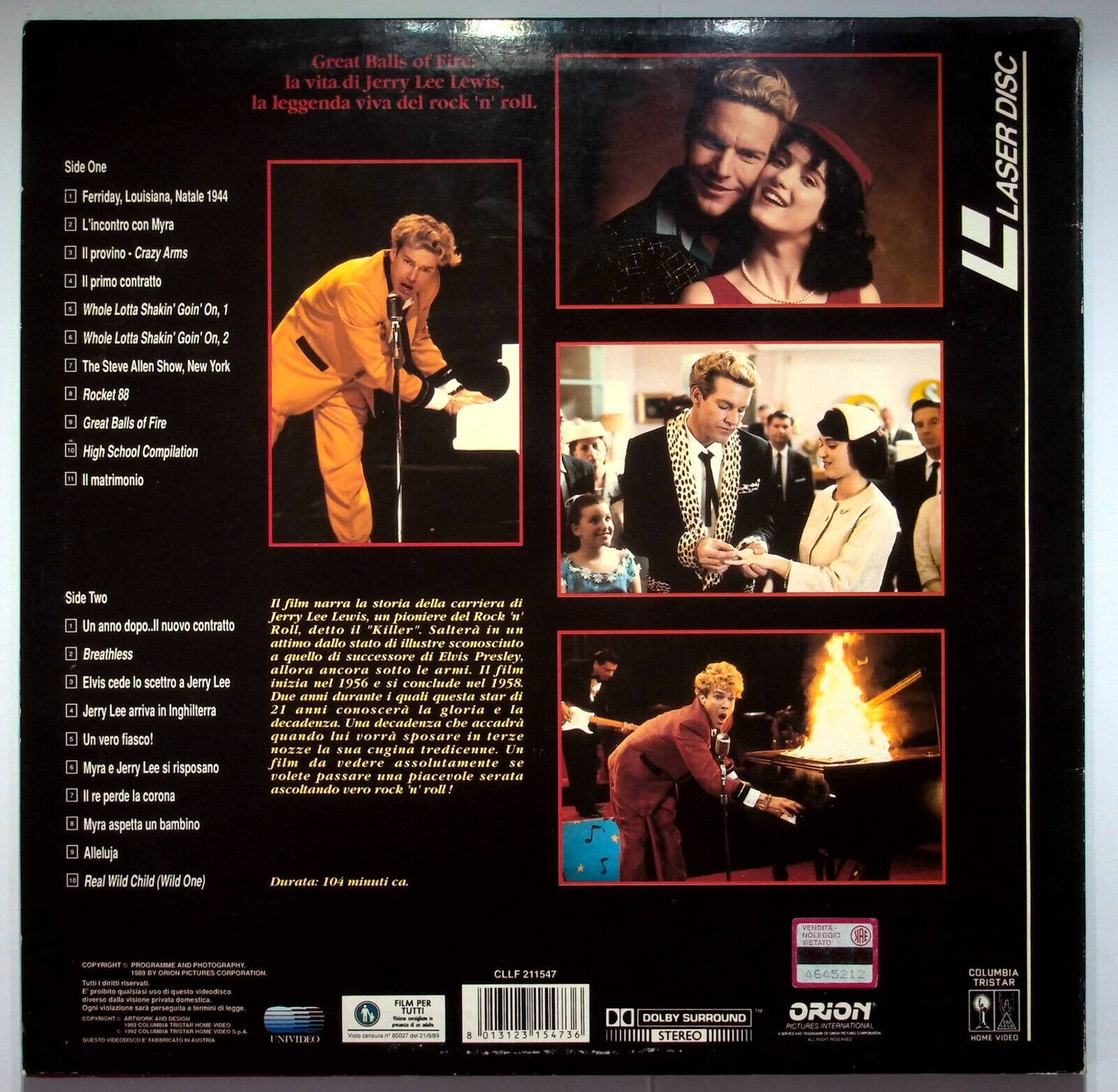 EBOND Great Balls Of Fire !- Vampate Di Fuoco - Laser Disc Pal