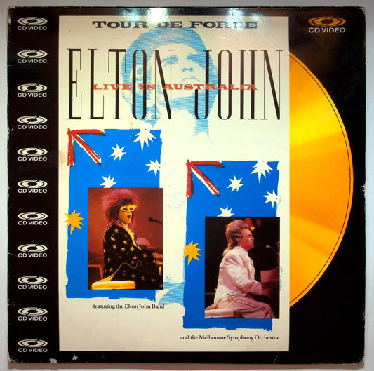 EBOND Tour De Force Elton John Live In Australia - Laser Disc CD Video Pal