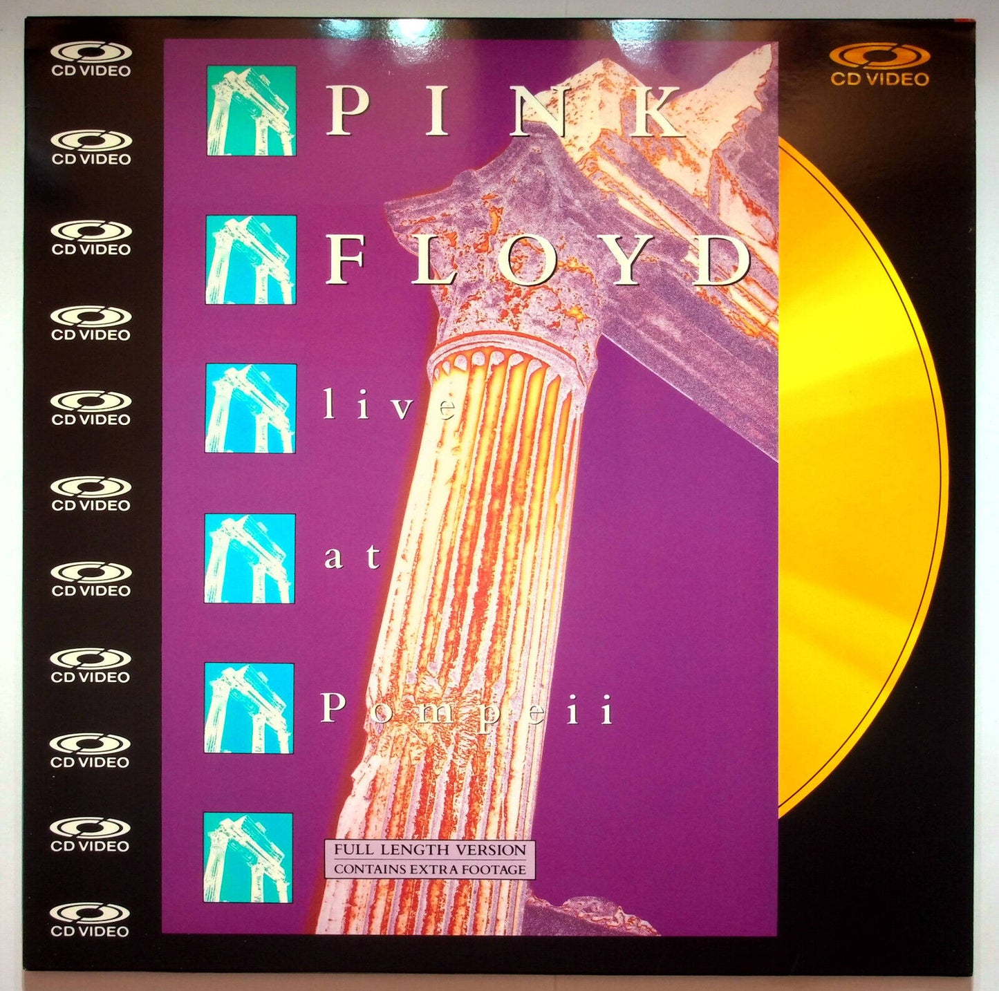 EBOND Pink Floyd Live At Pompeii - Laser Disc CD Video Pal