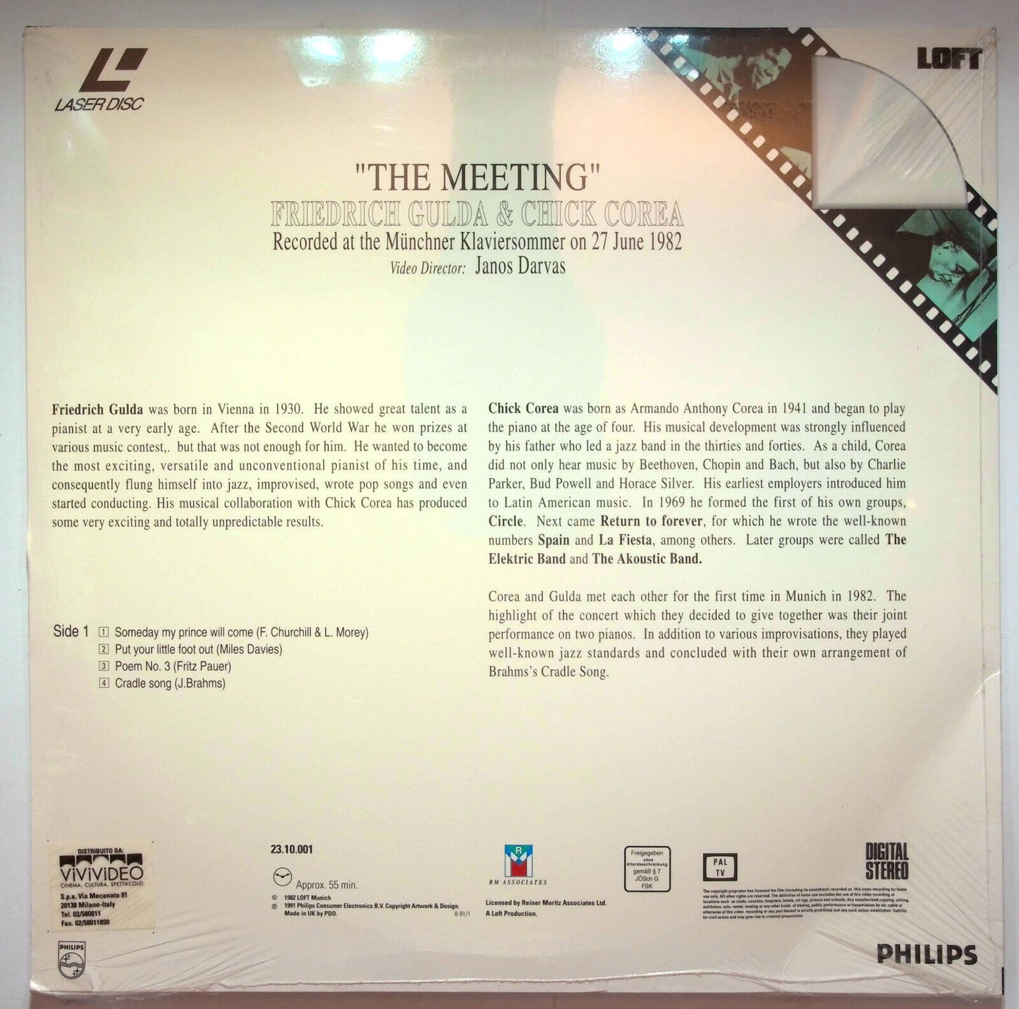 EBOND The Meeting - Friedrich Gulda Chick Corea - Laser Disc Pal