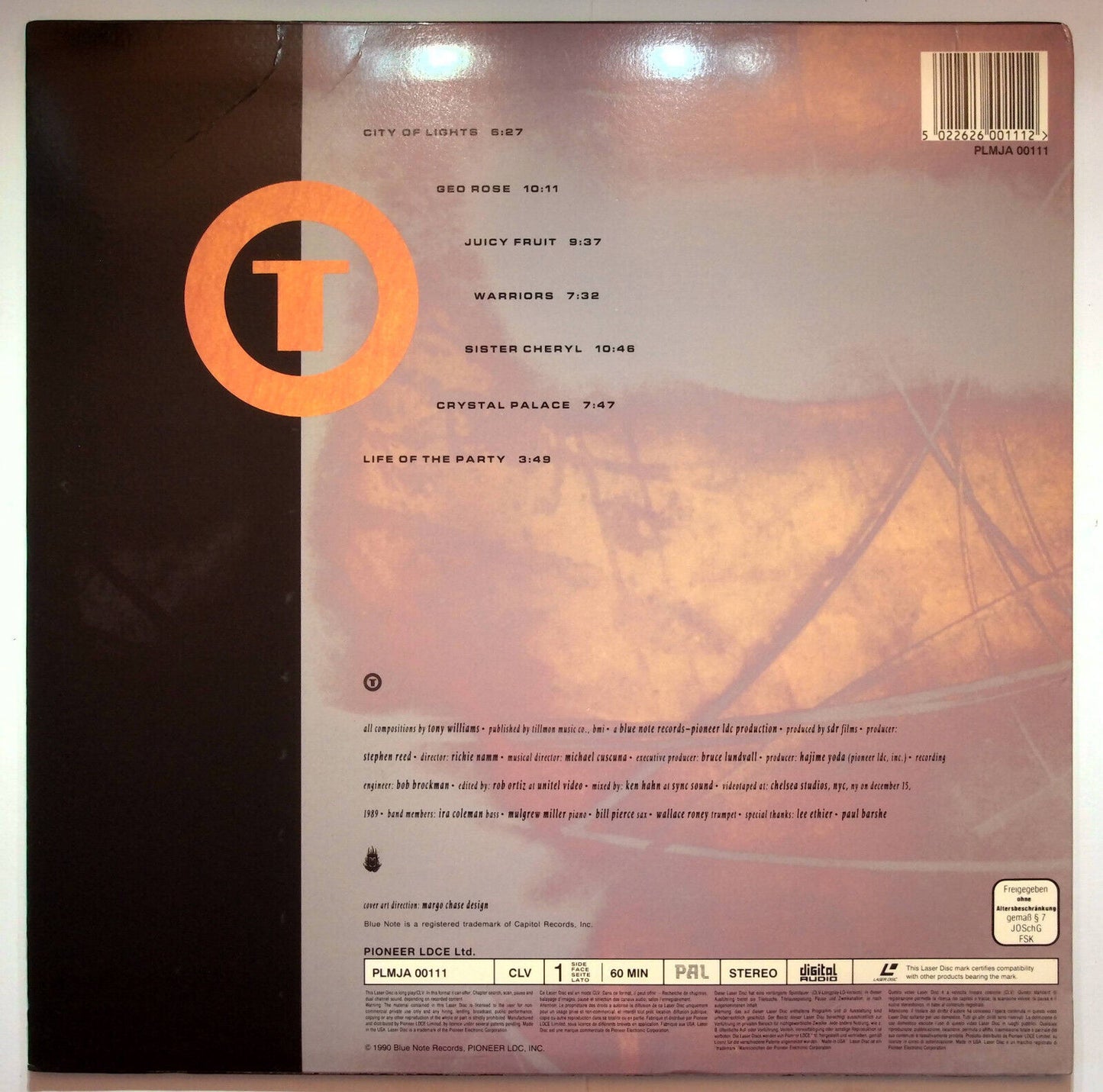 EBOND Tony Williams - New York Live -  Laser Disc Pal