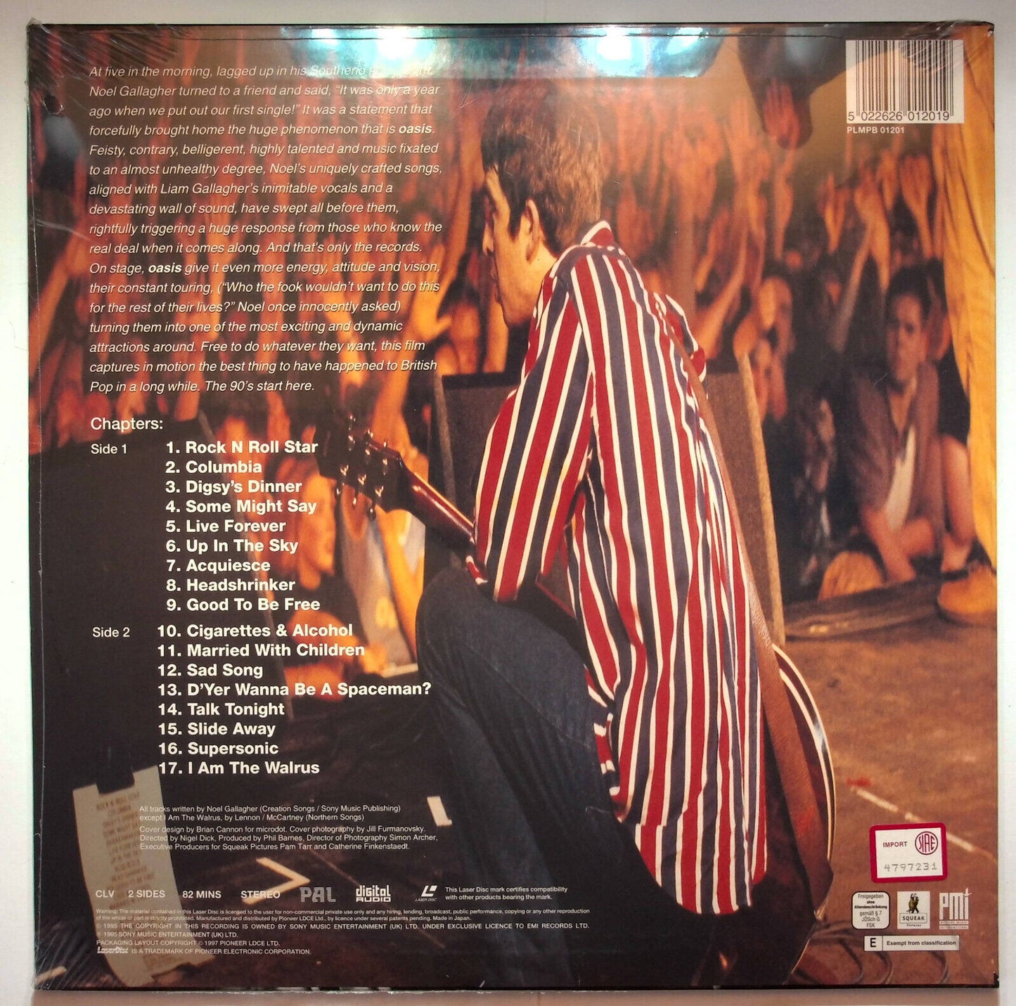 EBOND Oasis Live By The Sea - Laser Disc Pal