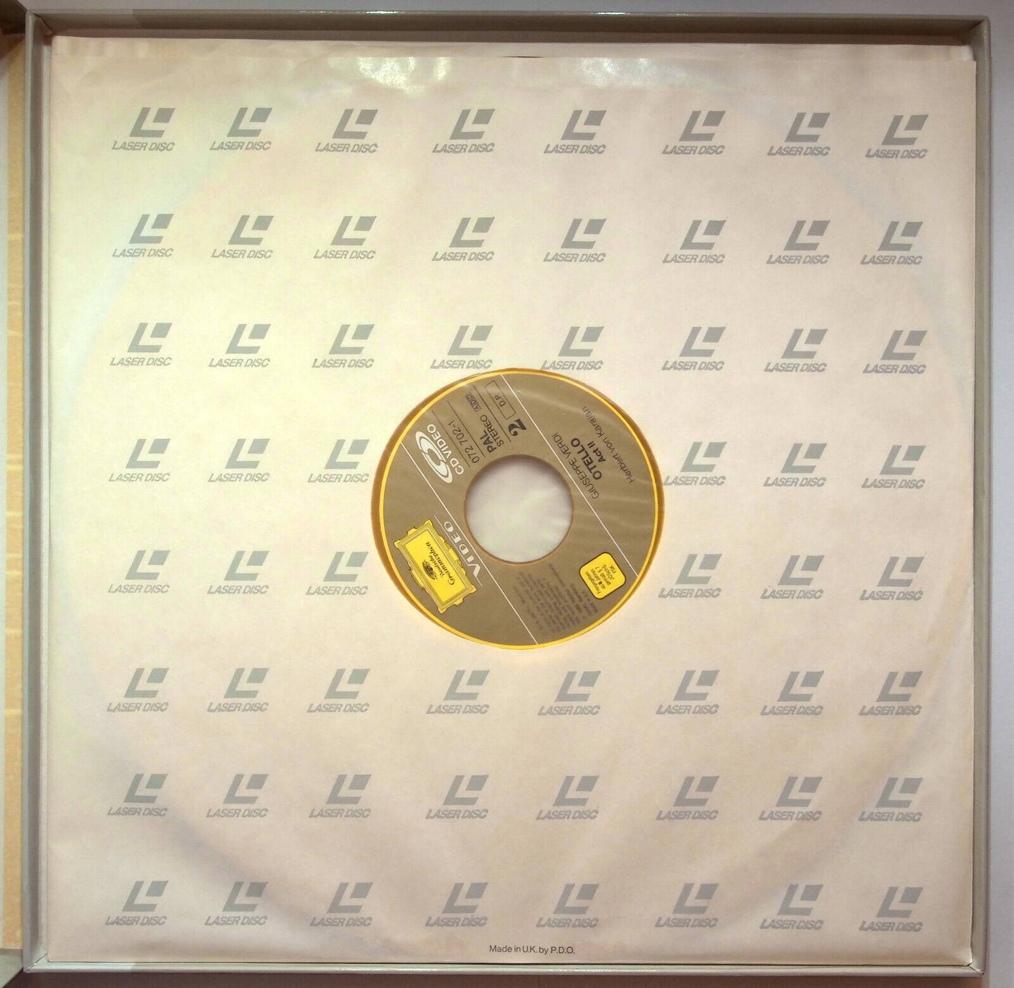 EBOND Giuseppe Verdi Otello - Laser Disc Pal