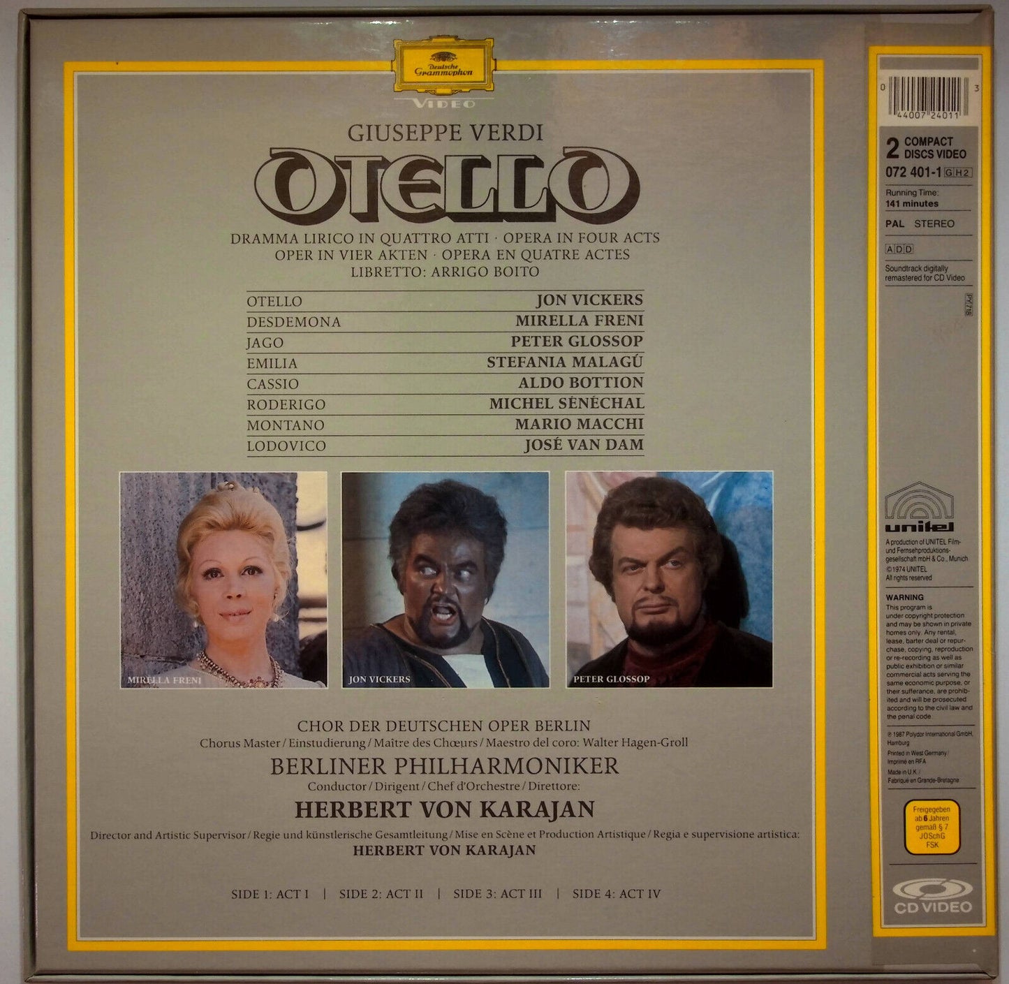 EBOND Giuseppe Verdi Otello - Laser Disc Pal