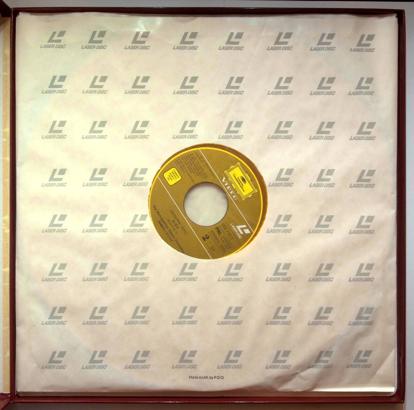 EBOND Giuseppe Verdi Aida - Laser Disc CD Video Pal