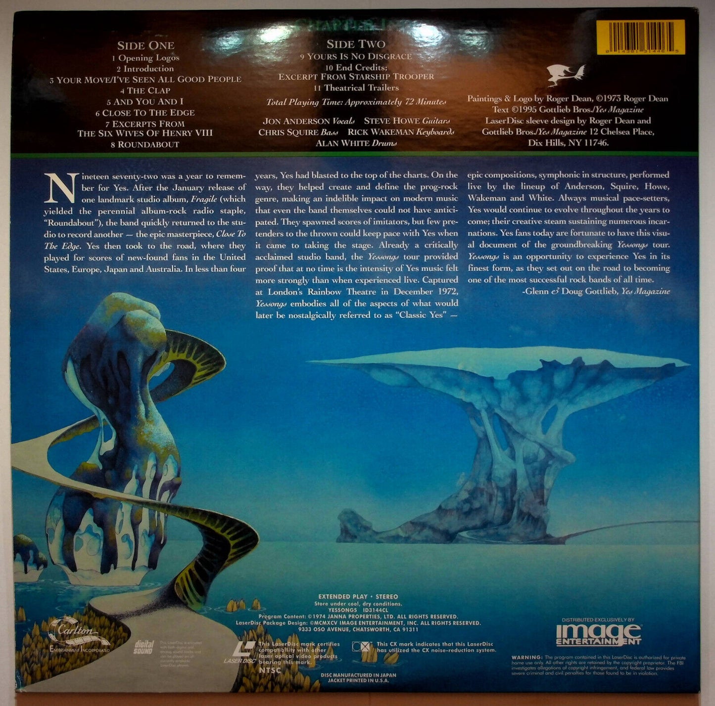 EBOND Yes – Yessongs - Laser Disc Ntsc