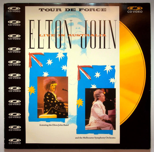 EBOND Tour De Force Elton John Live In Australia - Laser Disc CD Video Pal