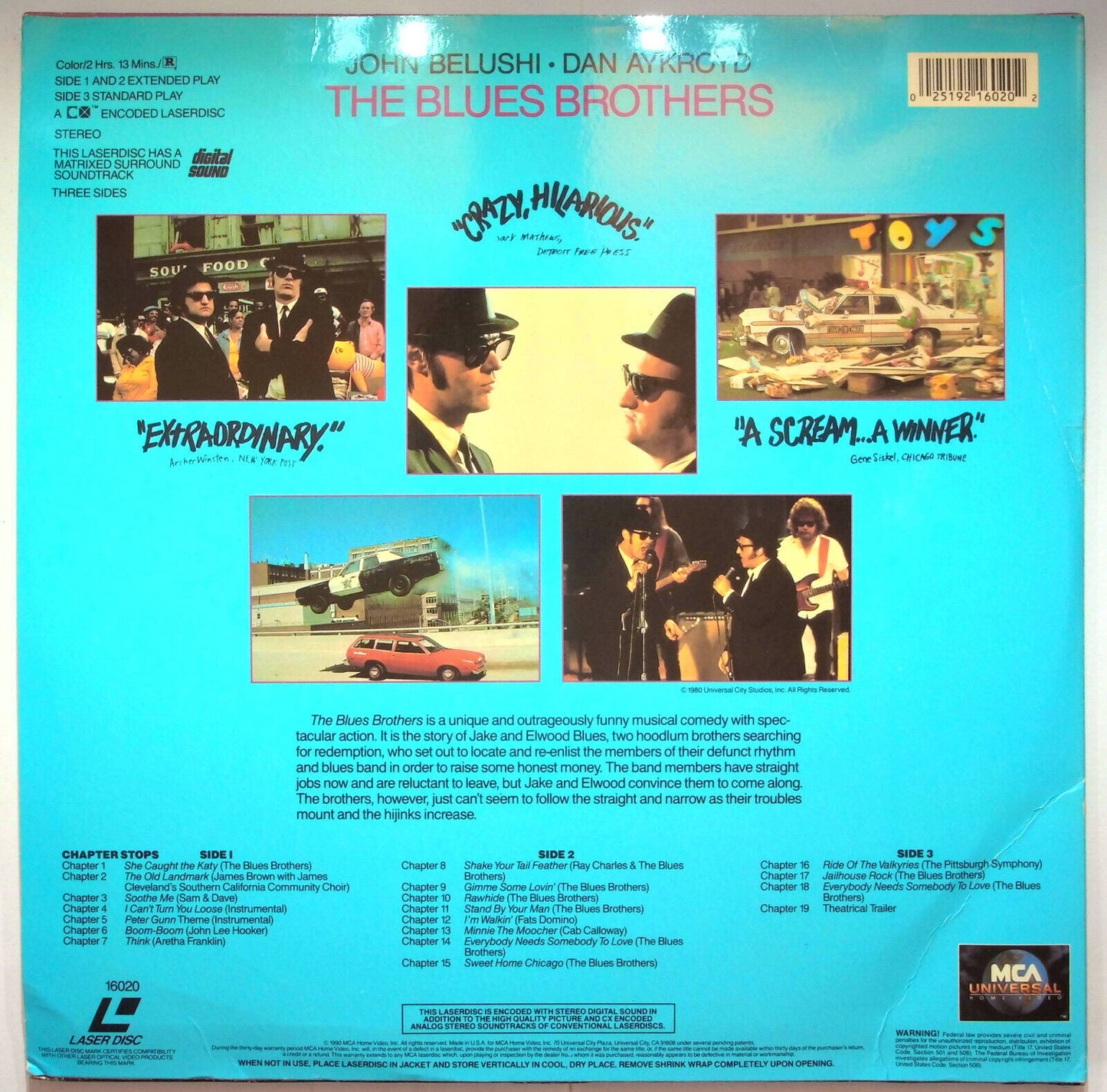 EBOND The Blues Brothers - Laser Disc Ntsc