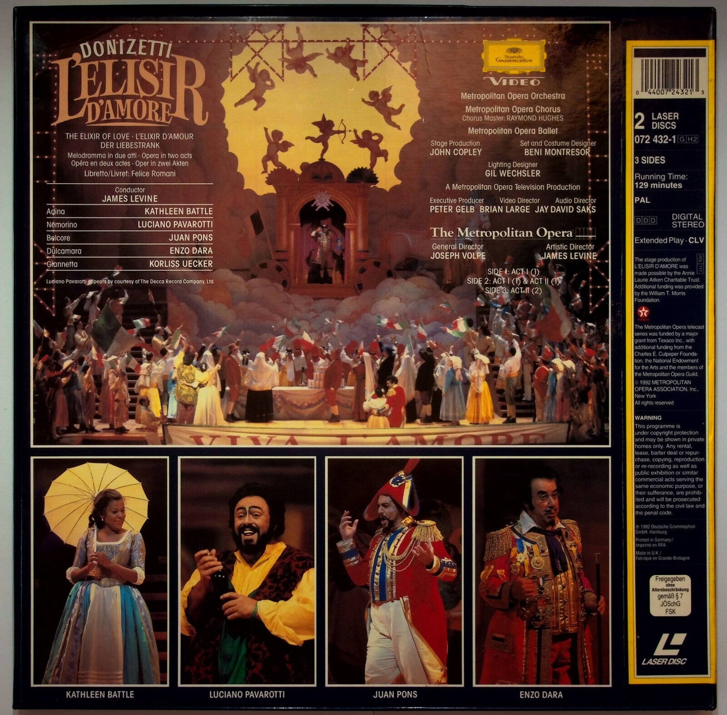 EBOND Gaetano Donizetti - L'elisir D'amore The Metropolitan Opera Laser Disc Pal