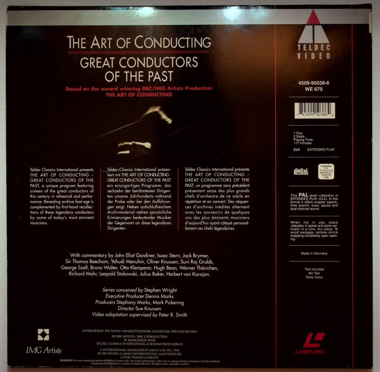 EBOND The Art Of Conducting - Great Conductors Of The Past  - Laser Disc Pal