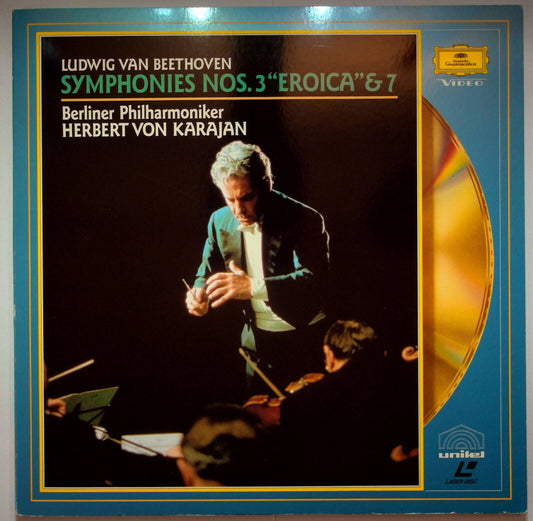 EBOND Synphonies Nos.3 Eroica & 7 - Herbert Von Karajan - Laser Disc Pal