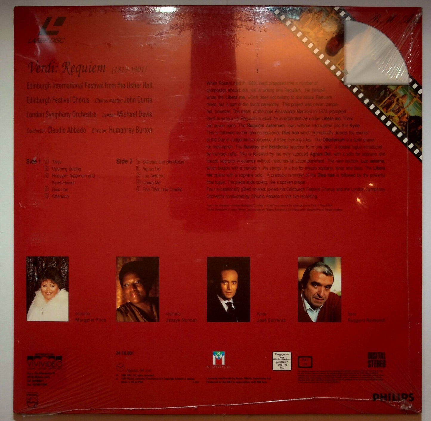 EBOND Verdi Requiem (1813 - 1901) - Laser Disc Pal