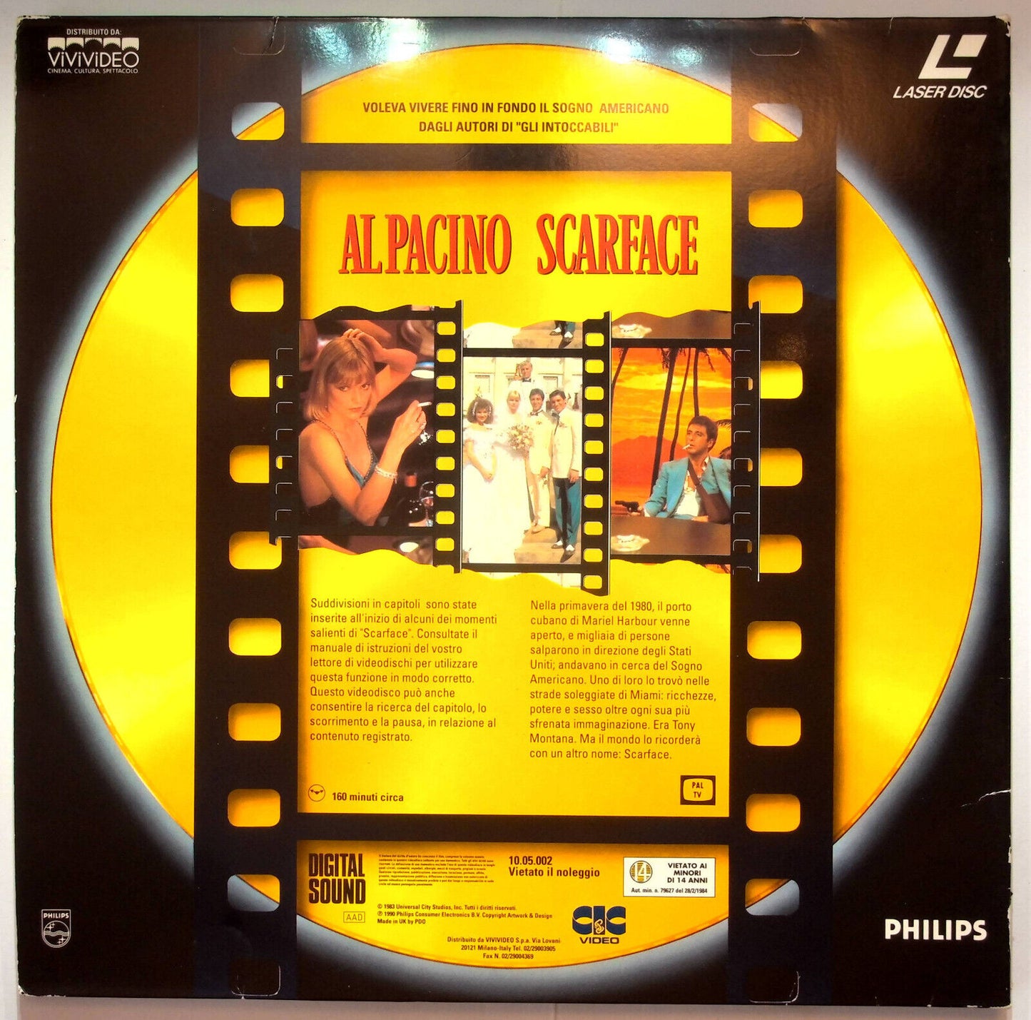 EBOND Al Pacino Scarface - 2 Dischi - Laser Disc Pal