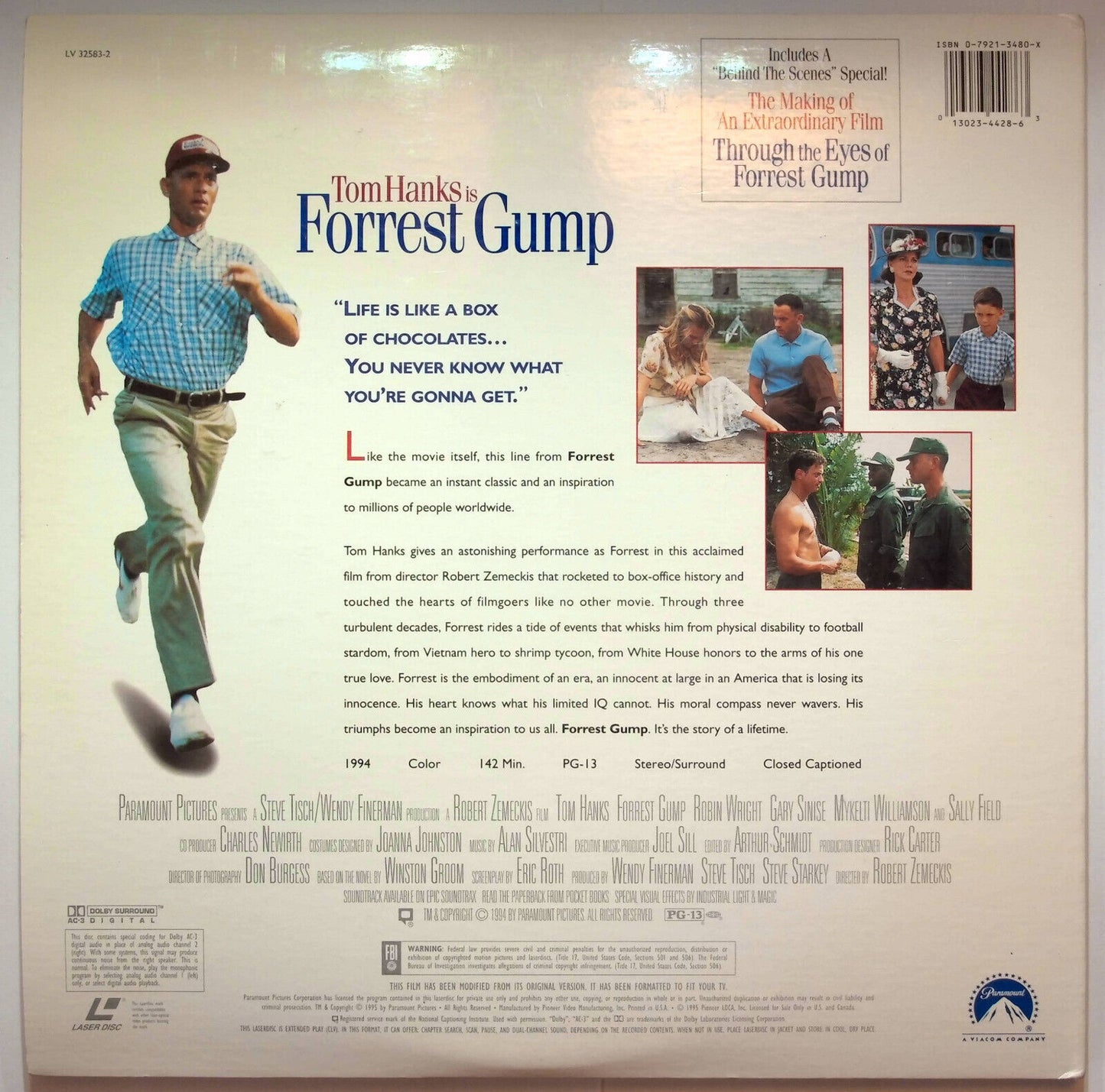 EBOND Tom Hanks Is Forrest Gump - Laser Disc Ntsc