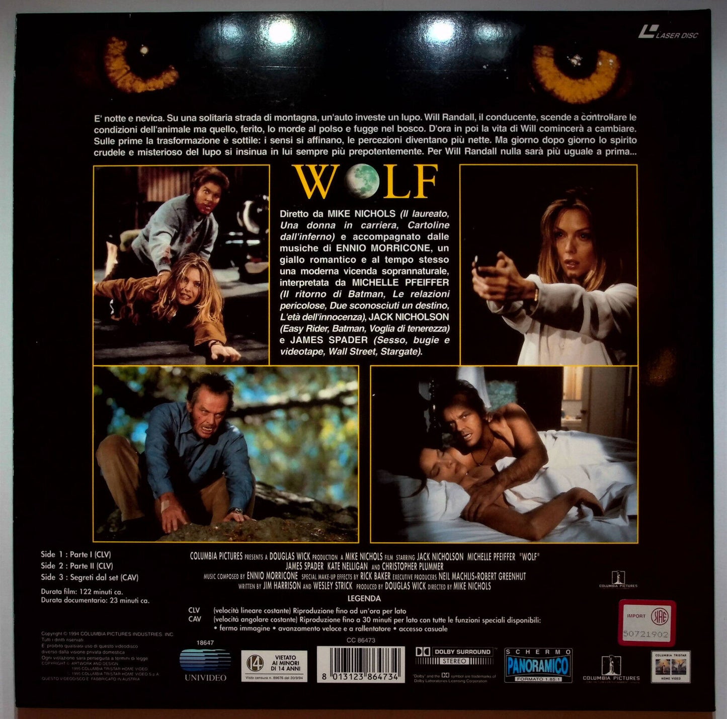 EBOND Wolf La Belva e Fuori - Laser Disc Pal