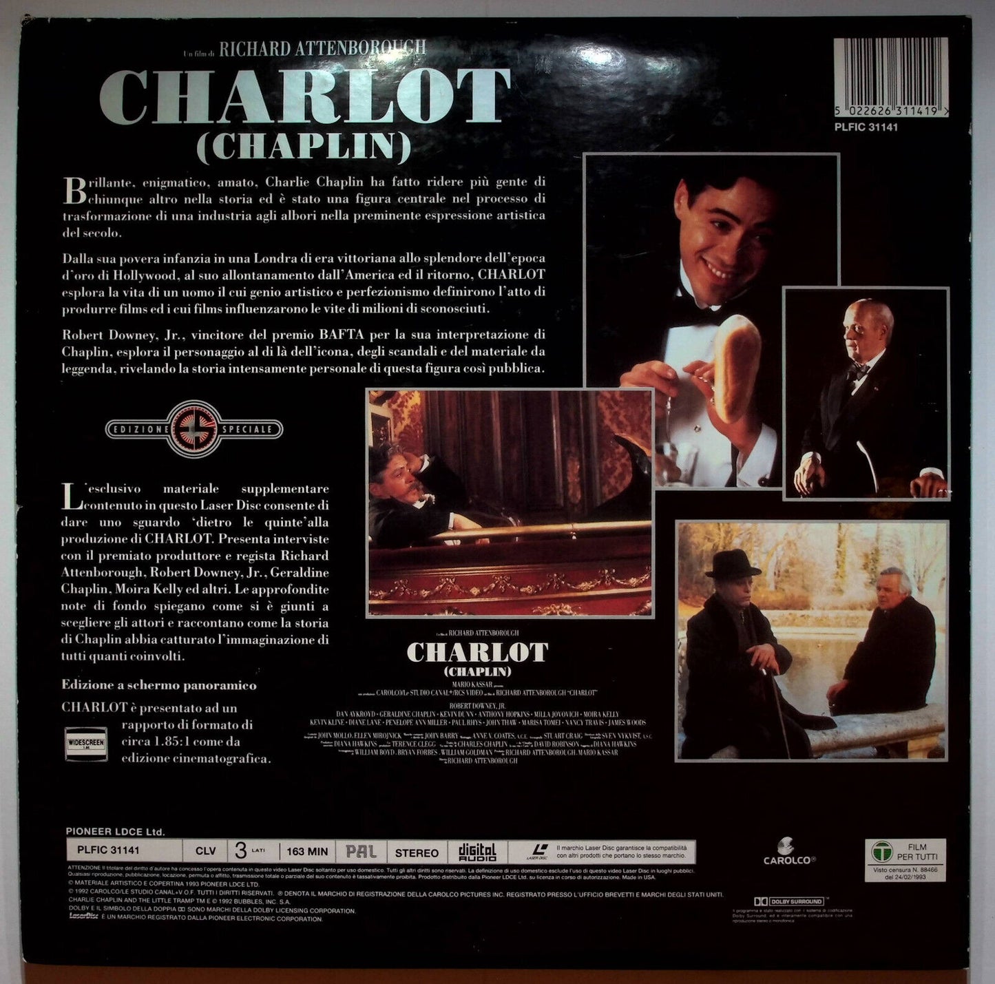 EBOND Charlot ( Chaplin) - Edizione Speciale - Laser Disc Pal
