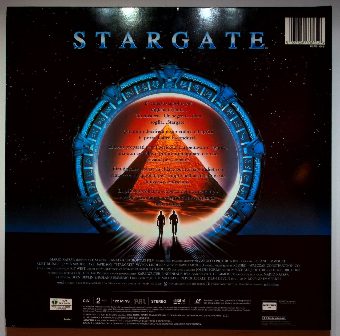 EBOND Stargate - Laser Disc Pal