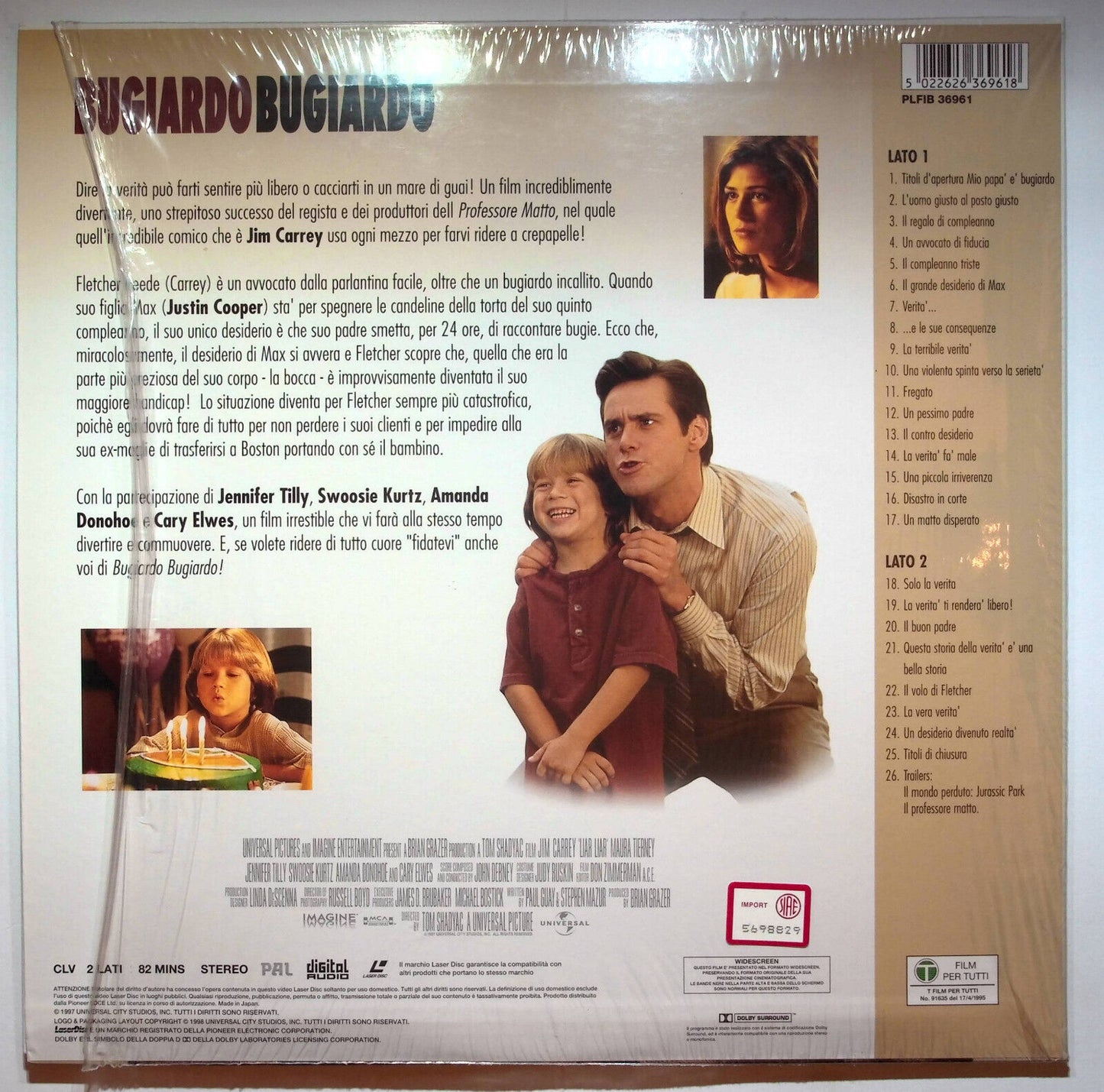 EBOND Bugiardo Bugiardo - Laser Disc Pal