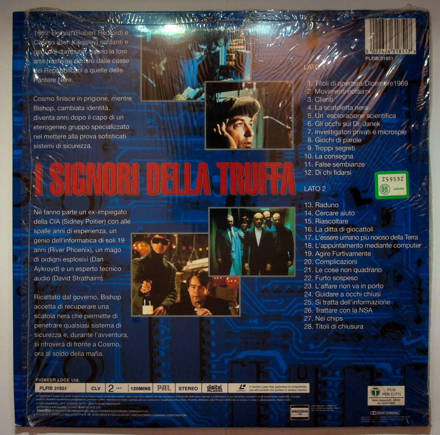 EBOND I Signori Della Truffa - Laser Disc Pal