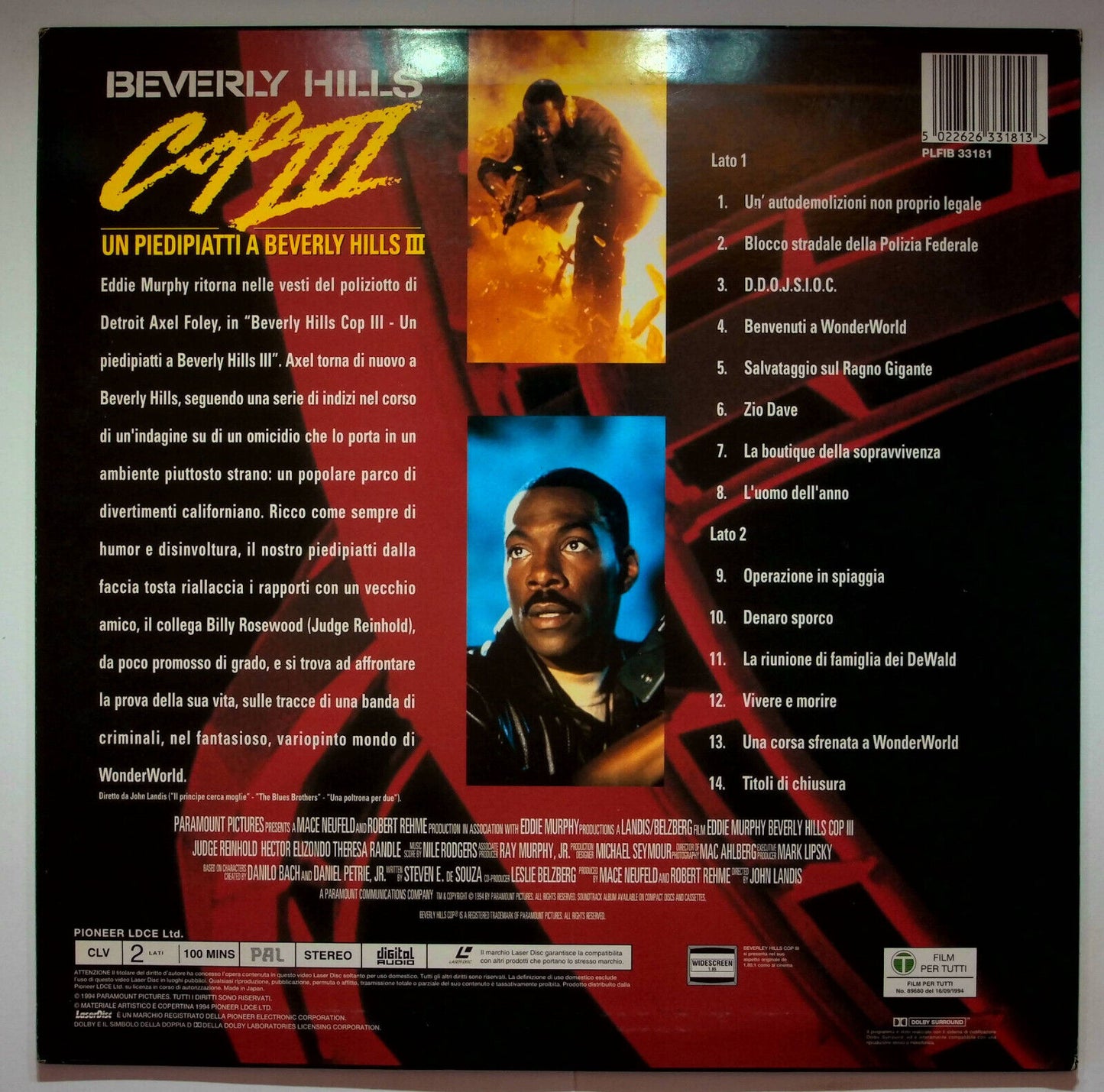 EBOND Beverly Hills Cop Iii - Laser Disc Pal