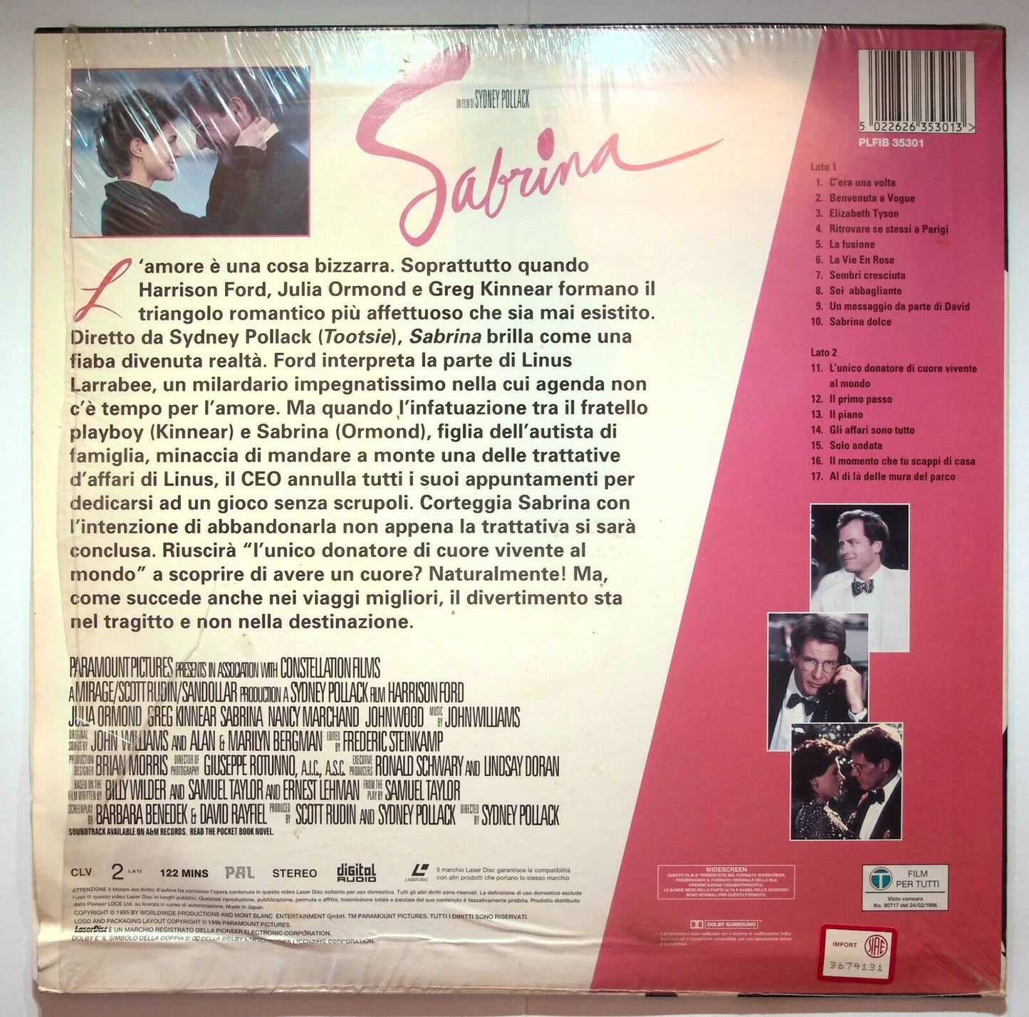 EBOND Sabrina - Laser Disc Pal