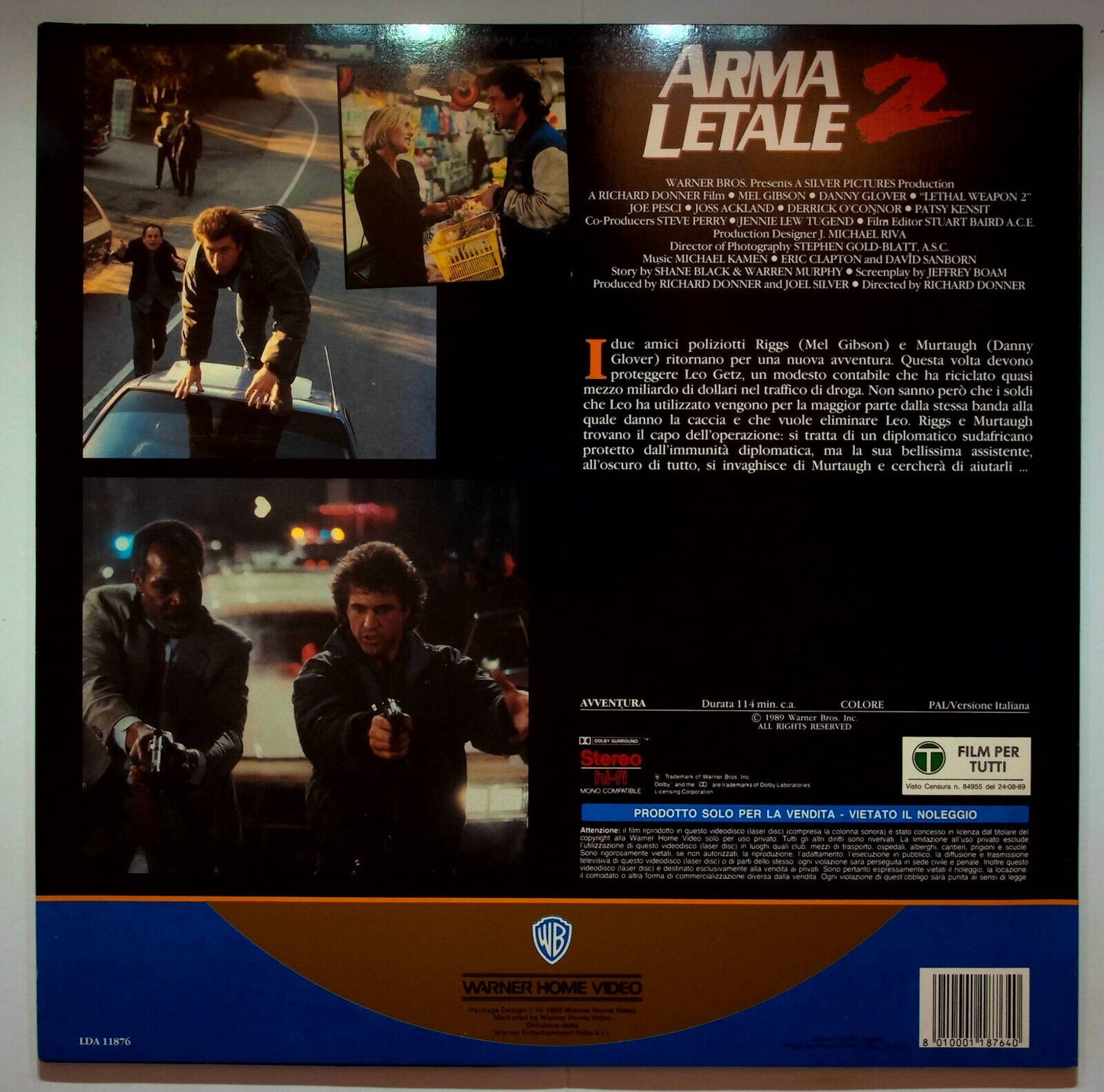 EBOND Arma Letale 2 - Laser Disc Pal
