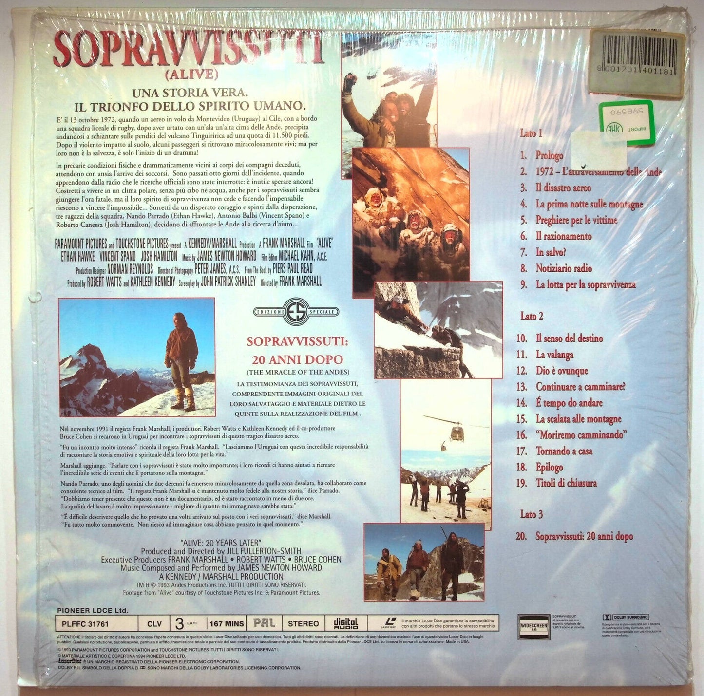 EBOND Sopravvissuti ( Alive ) - Laser Disc Pal