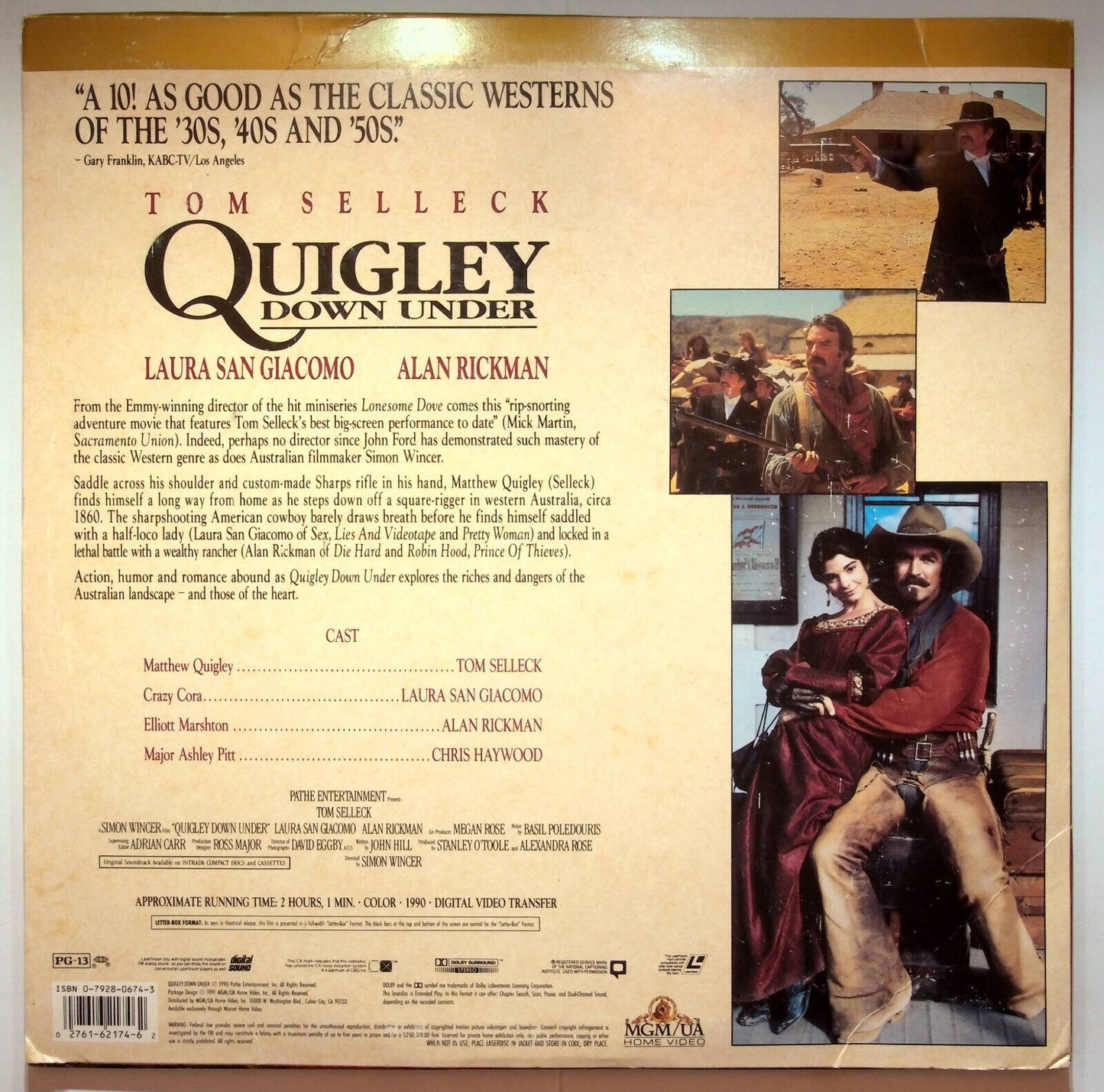 EBOND Quigley Down Under - Laser Disc Ntsc