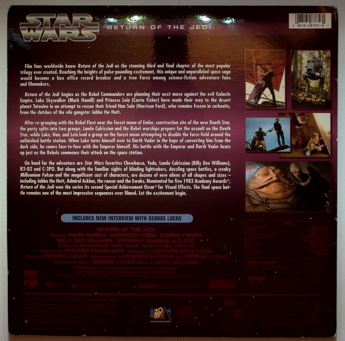 EBOND Star Wars Return Of The Jedi - Laser Disc Ntsc