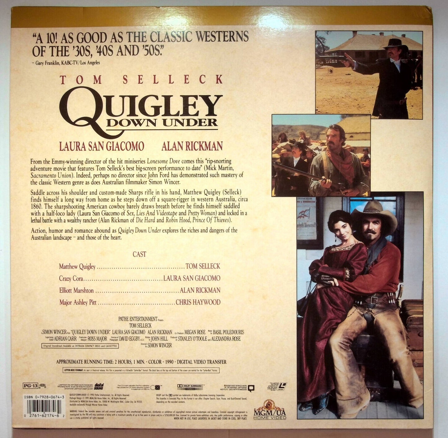 EBOND Quigley Down Under - Laser Disc Ntsc