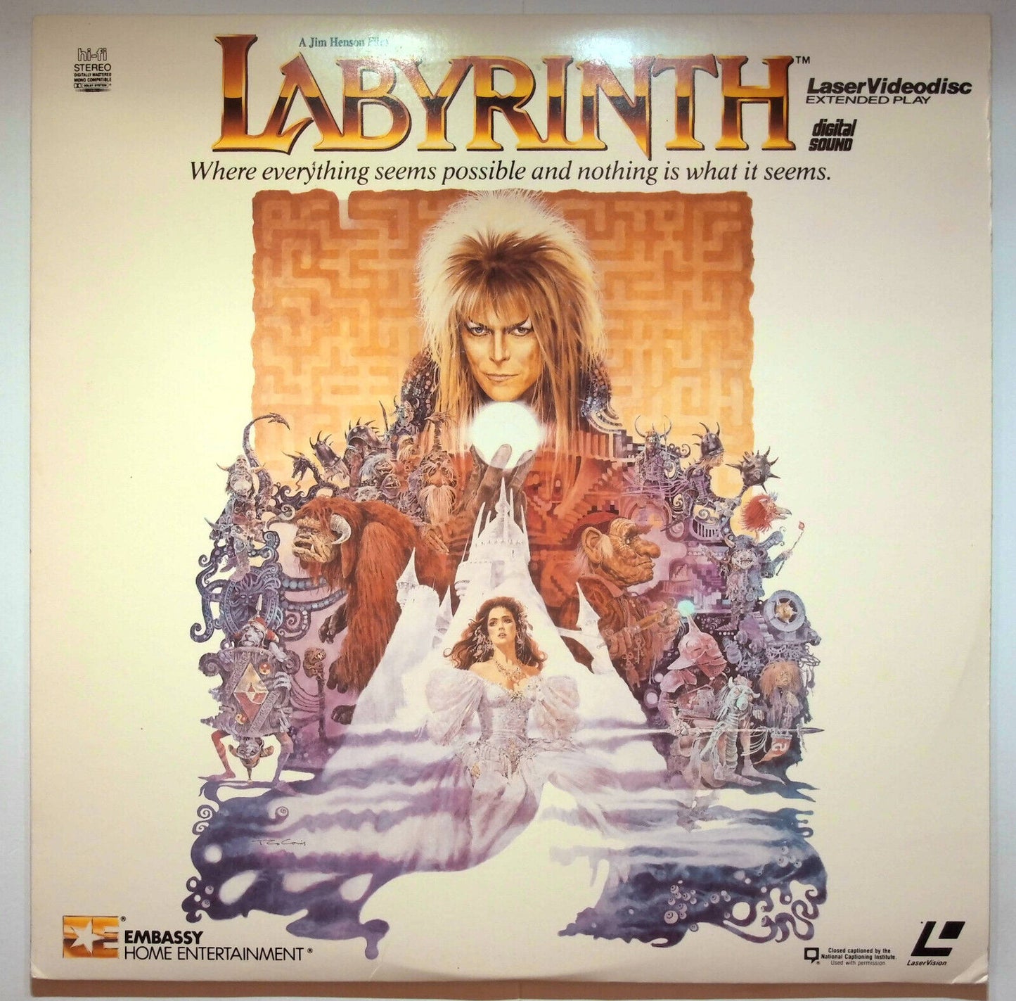 EBOND Labyrinth - Laser Disc Ntsc
