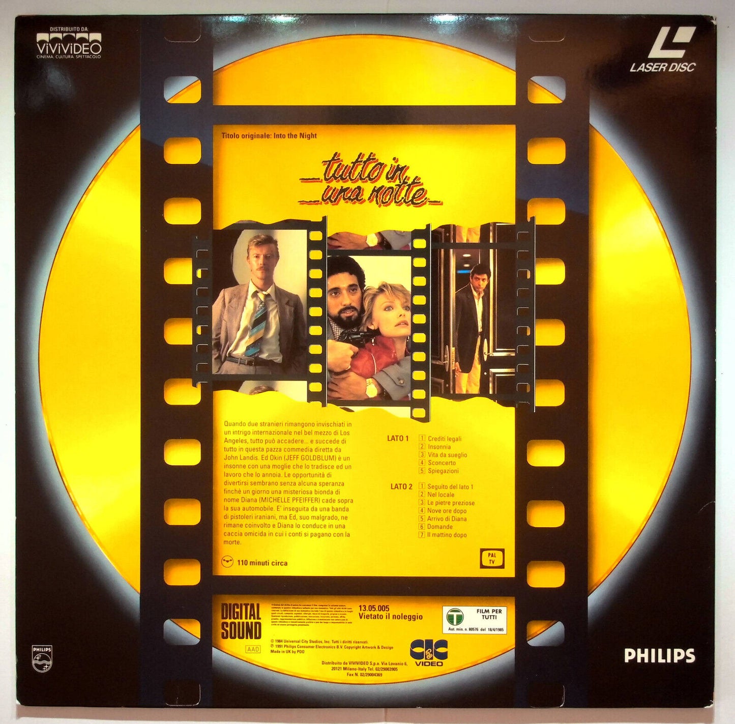 EBOND Tutto In Una Notte - Laser Disc Pal