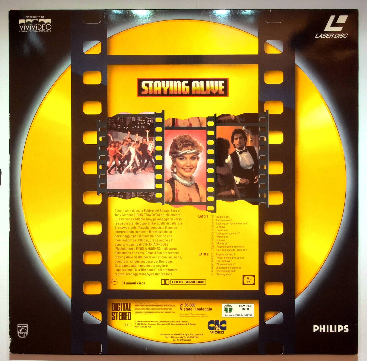 EBOND Staying Alive - Laser Disc Pal