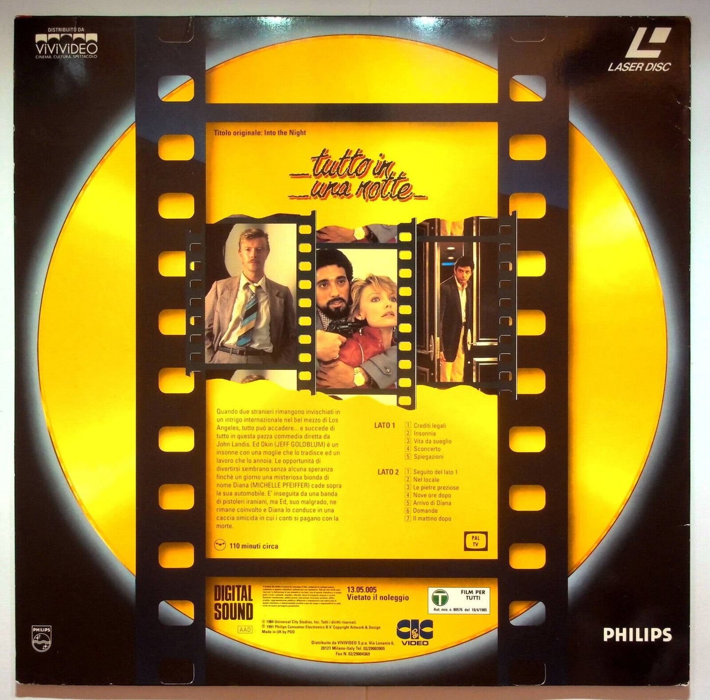 EBOND Tutto In Una Notte - Laser Disc Pal