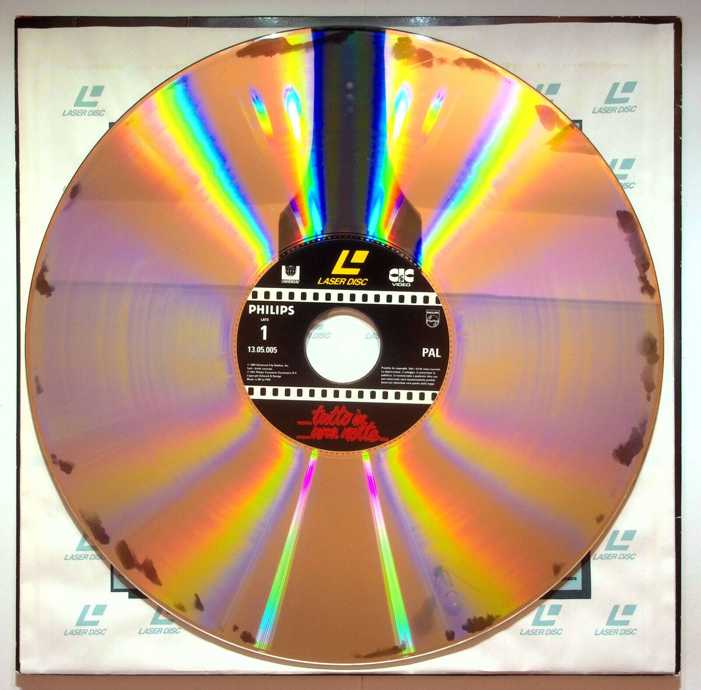 EBOND Tutto In Una Notte - Laser Disc Pal