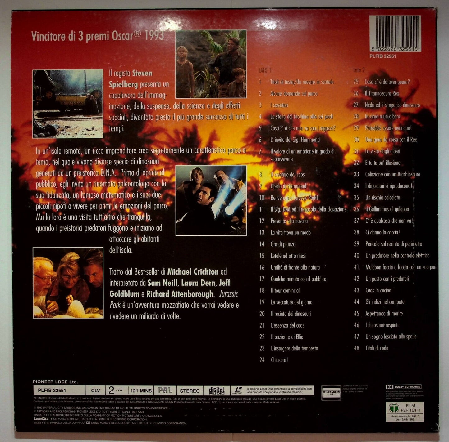 EBOND Jurassic Park (1993) - Laser Disc Pal
