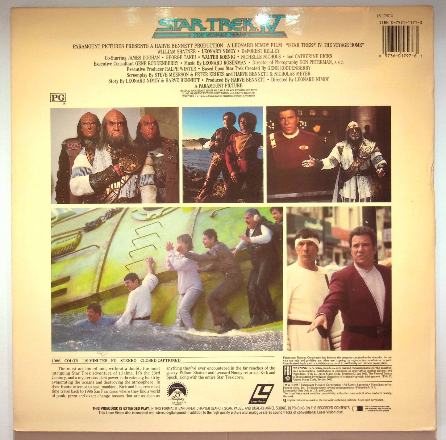 EBOND Star Trek Iv The Voyage Home - Laser Disc Ntsc