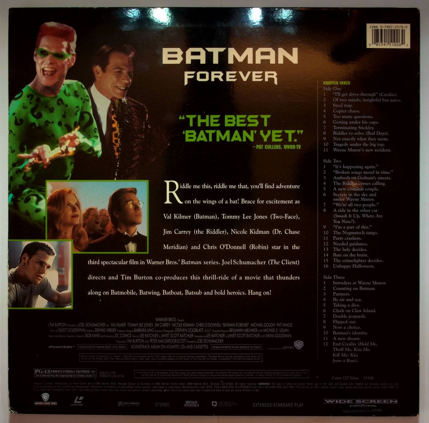 EBOND Batman Forever - Laser Disc Ntsc