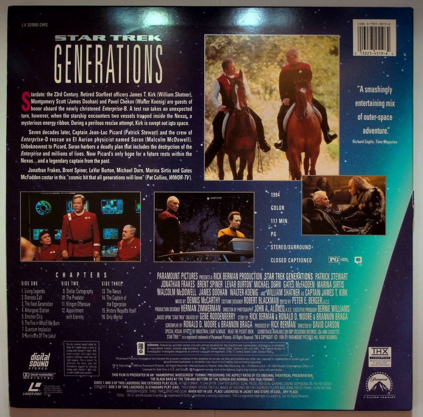EBOND Star Trek Generations - Laser Disc Ntsc