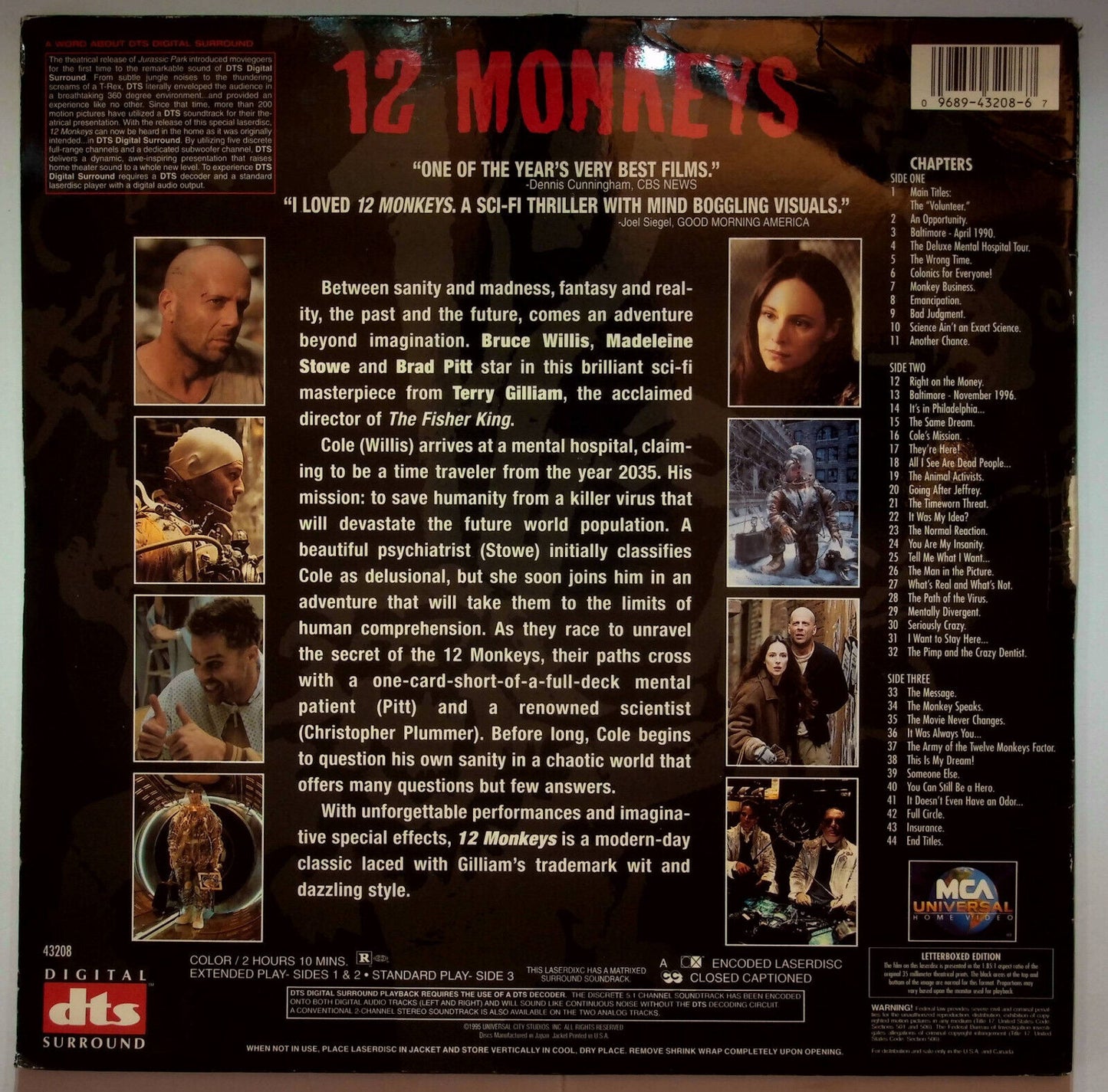 EBOND 12 Monkeys - Laser Disc Ntsc