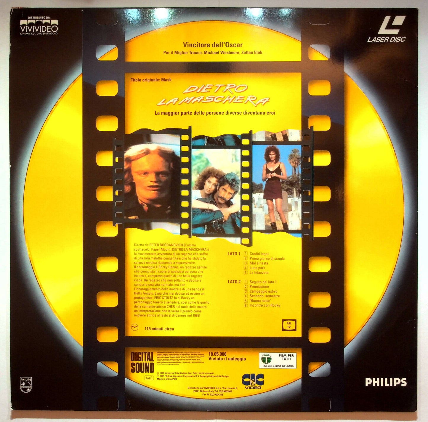 EBOND Dietro La Maschera - Laser Disc Pal