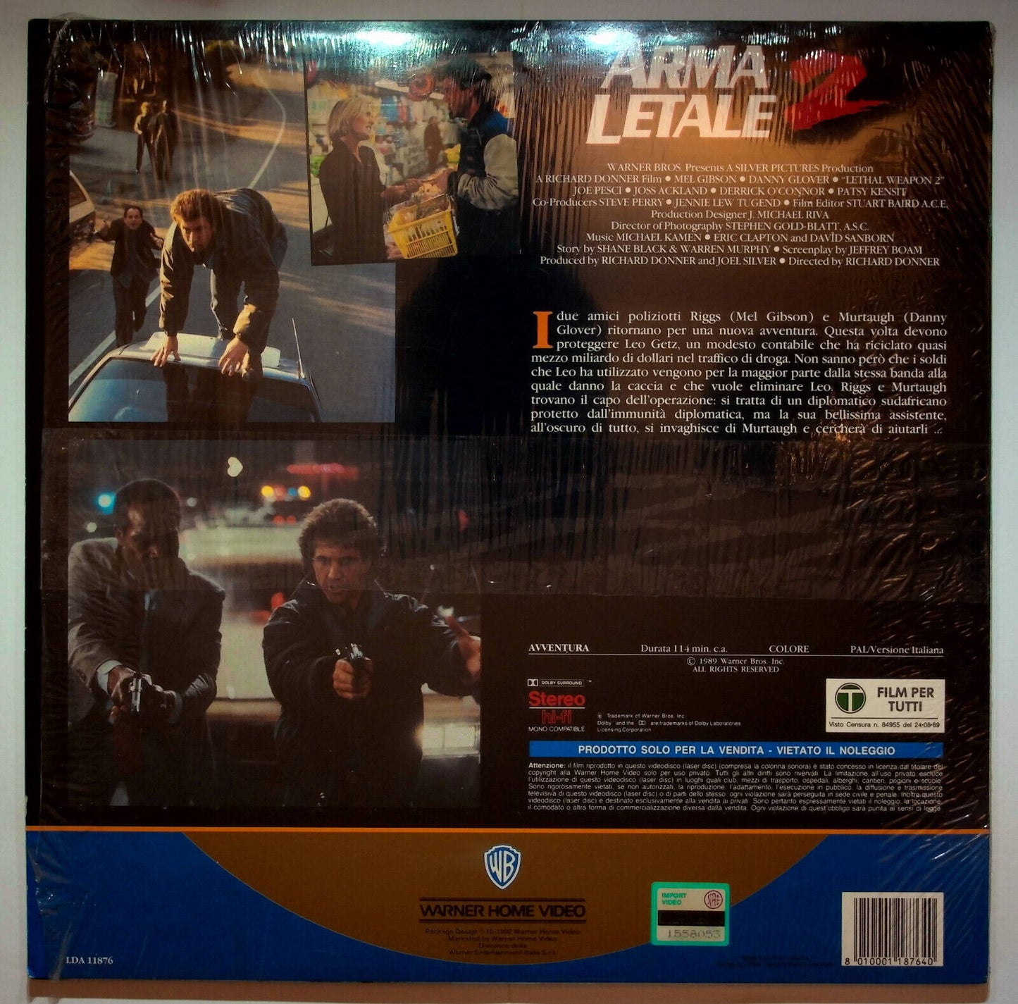 EBOND Arma Letale 2 - Laser Disc Pal